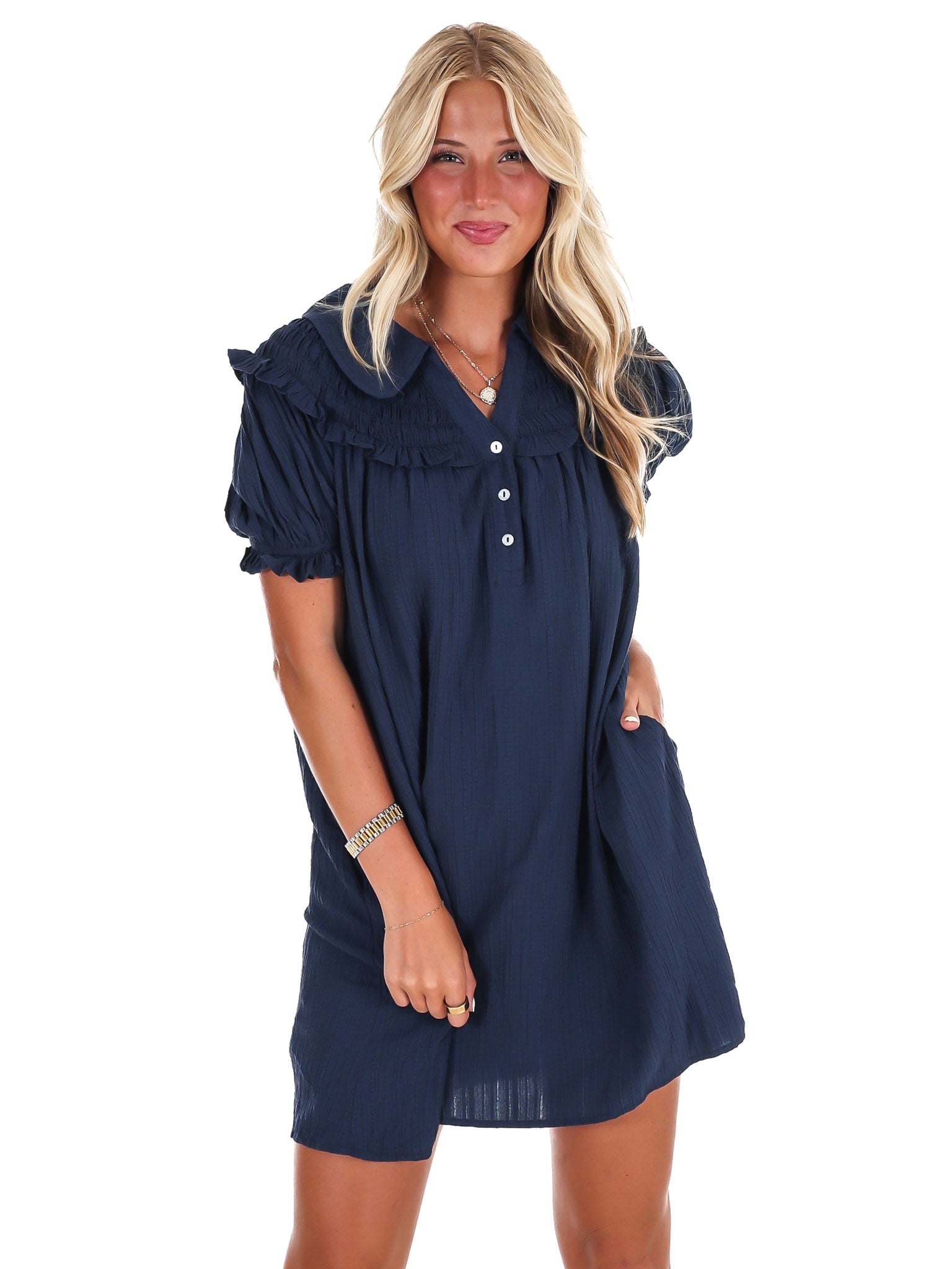 All I Want Ruffle Mini Dress