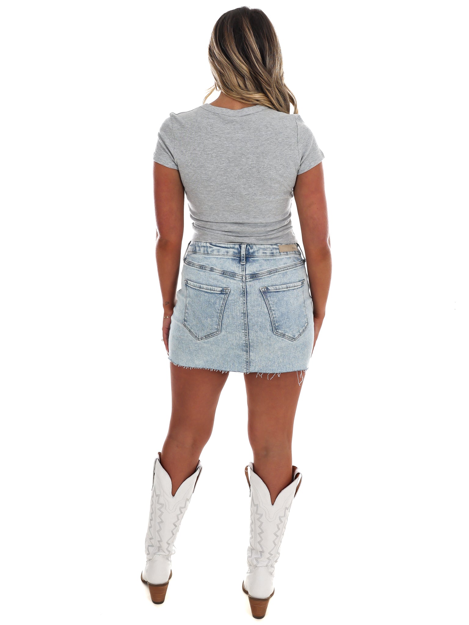 Orange Tri-Star Baby Tee