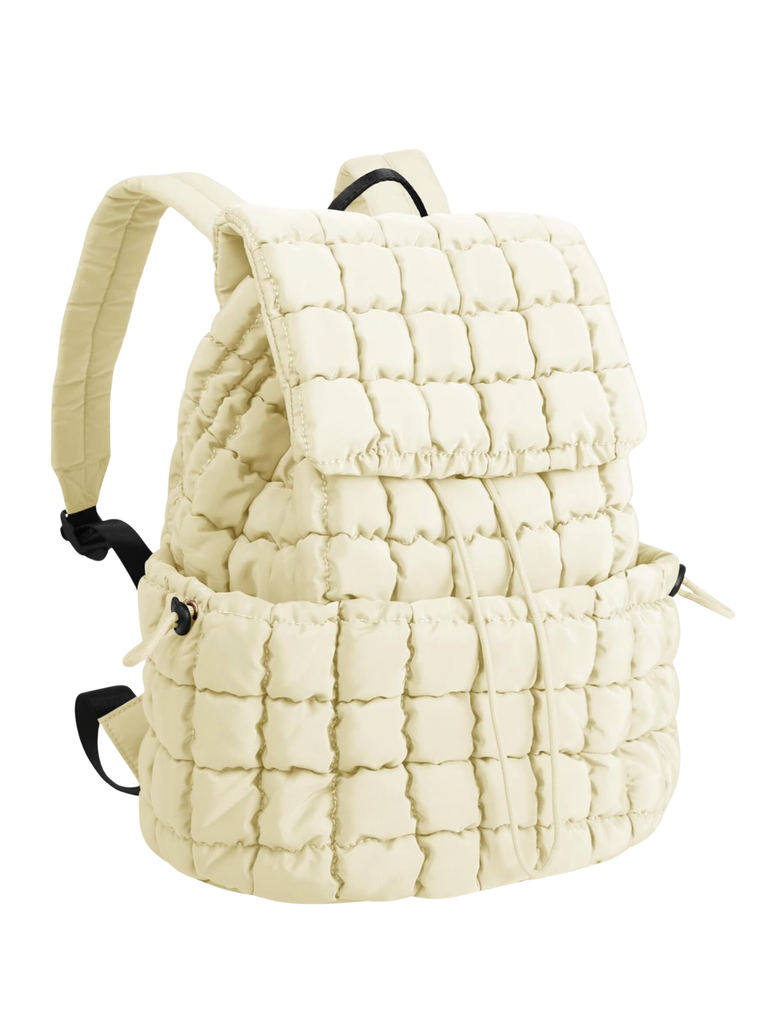 Quilted Drawstring Backpack