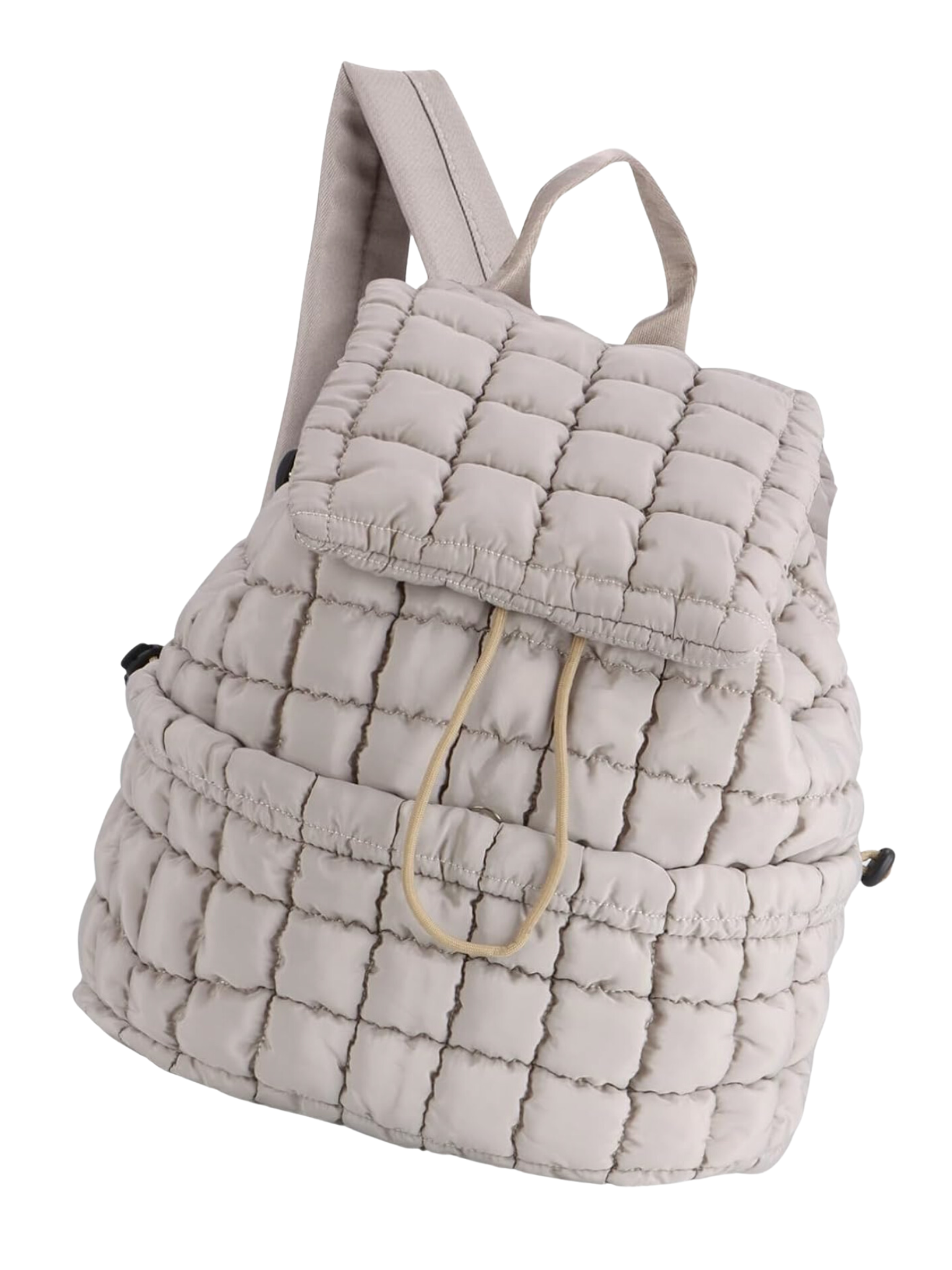 Quilted Drawstring Backpack