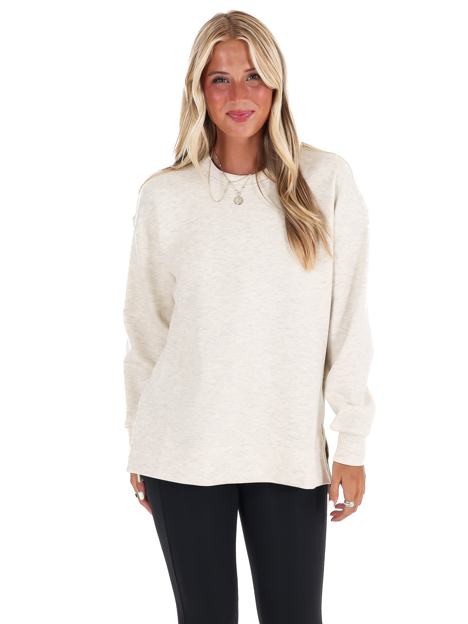 Spanx Brushed AirEssentials Crewneck Top