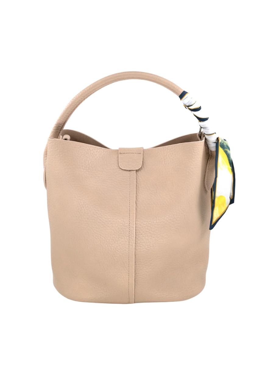 Faux Leather Bucket Bag