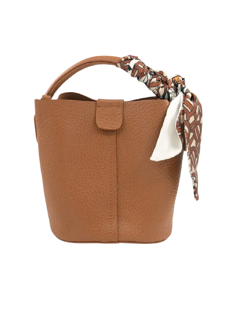 Faux Leather Bucket Bag