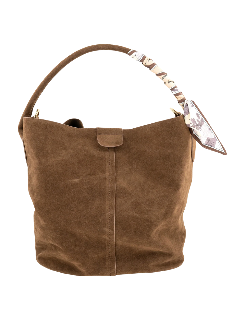 Suede Bucket Bag