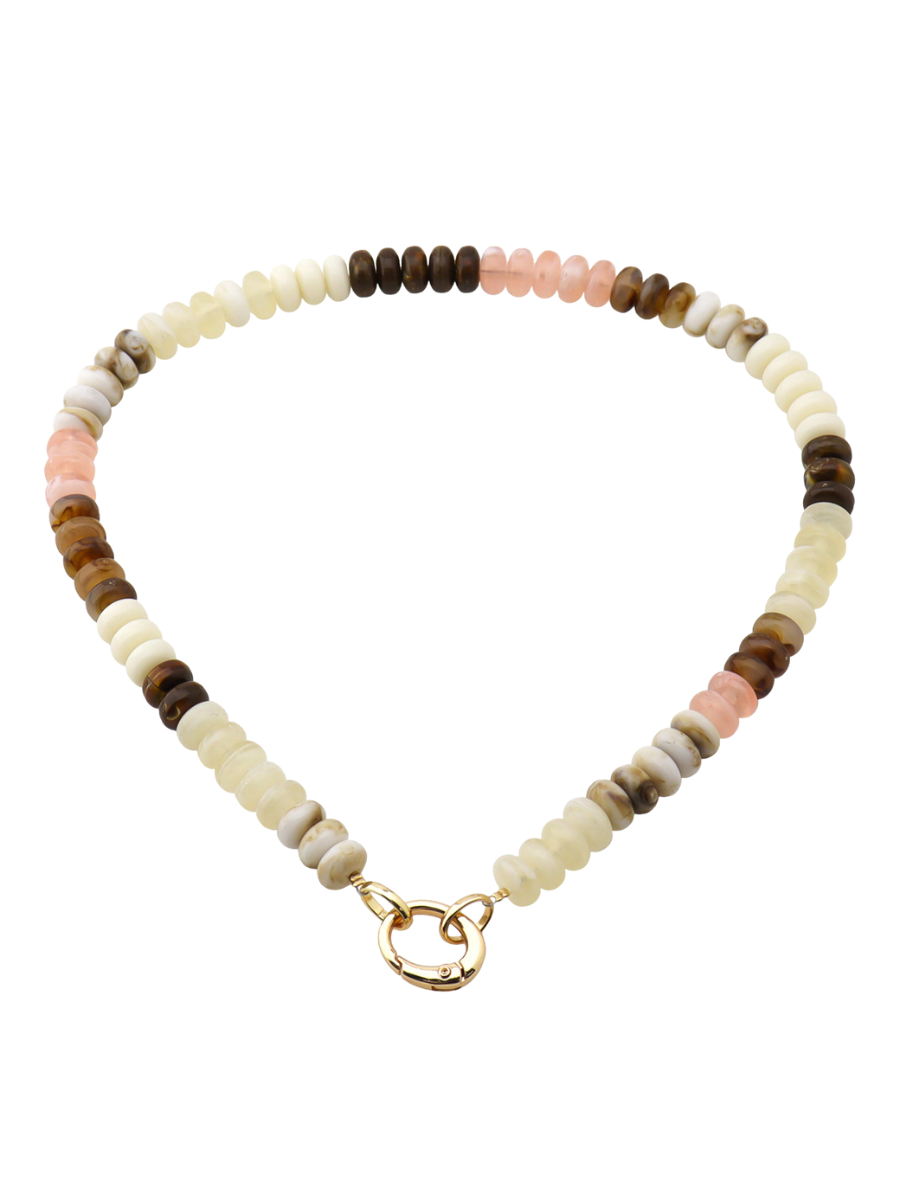 Multi Beaded Charm Necklace