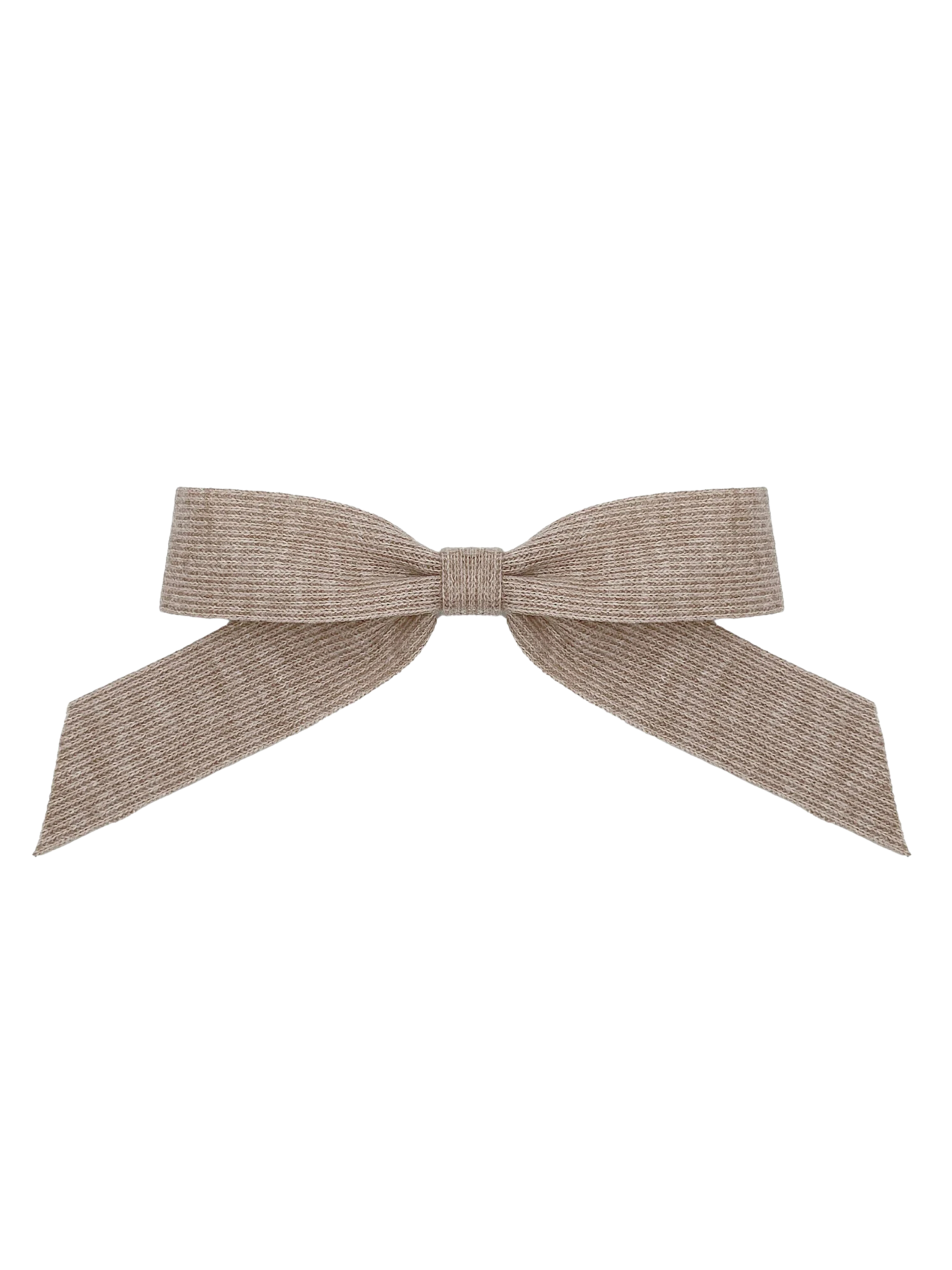 Knit Bow Hair Barrette