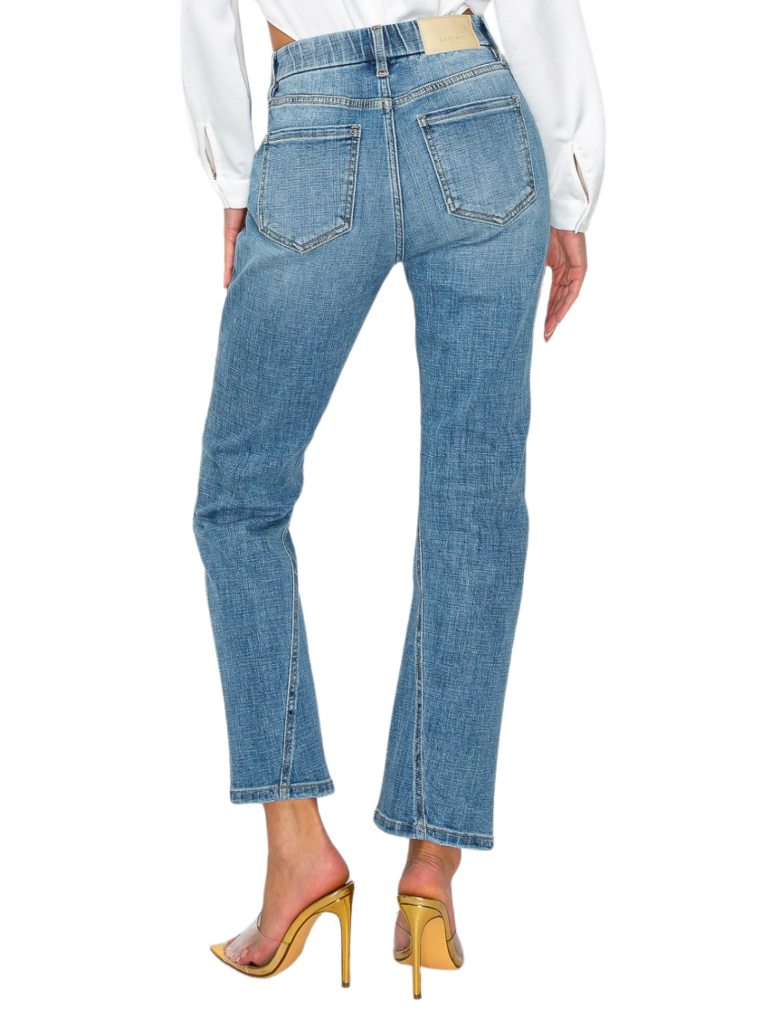 Tummy Control High Rise Straight Jeans