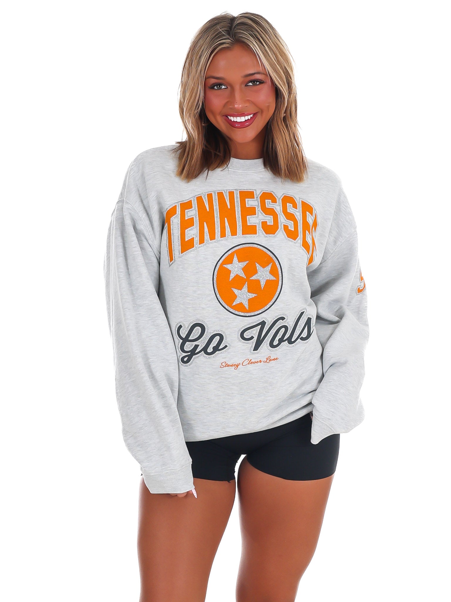 '47 x Stoney Clover Lane Tennessee Relay Glitter Arch Oversized Sweatshirt