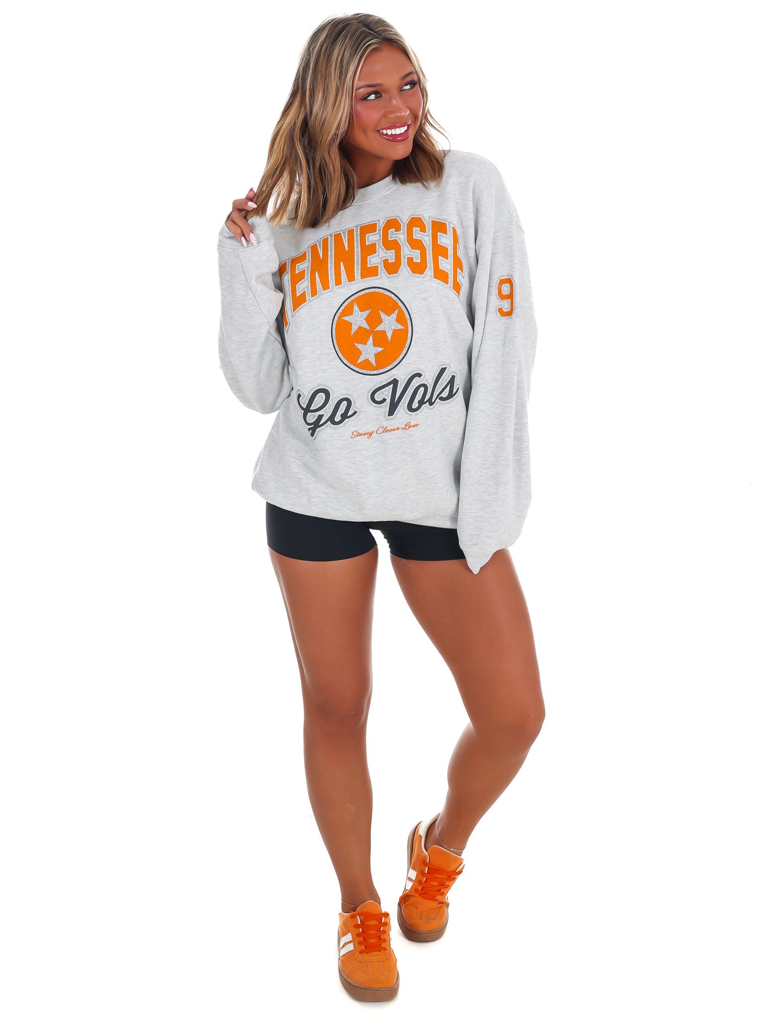 '47 x Stoney Clover Lane Tennessee Relay Glitter Arch Oversized Sweatshirt