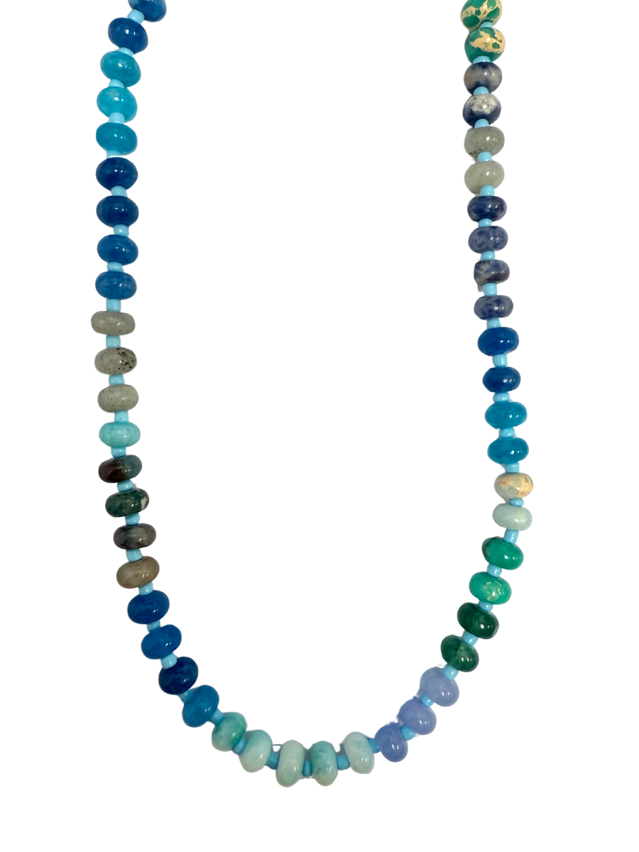 Natural Stone Beaded Necklace