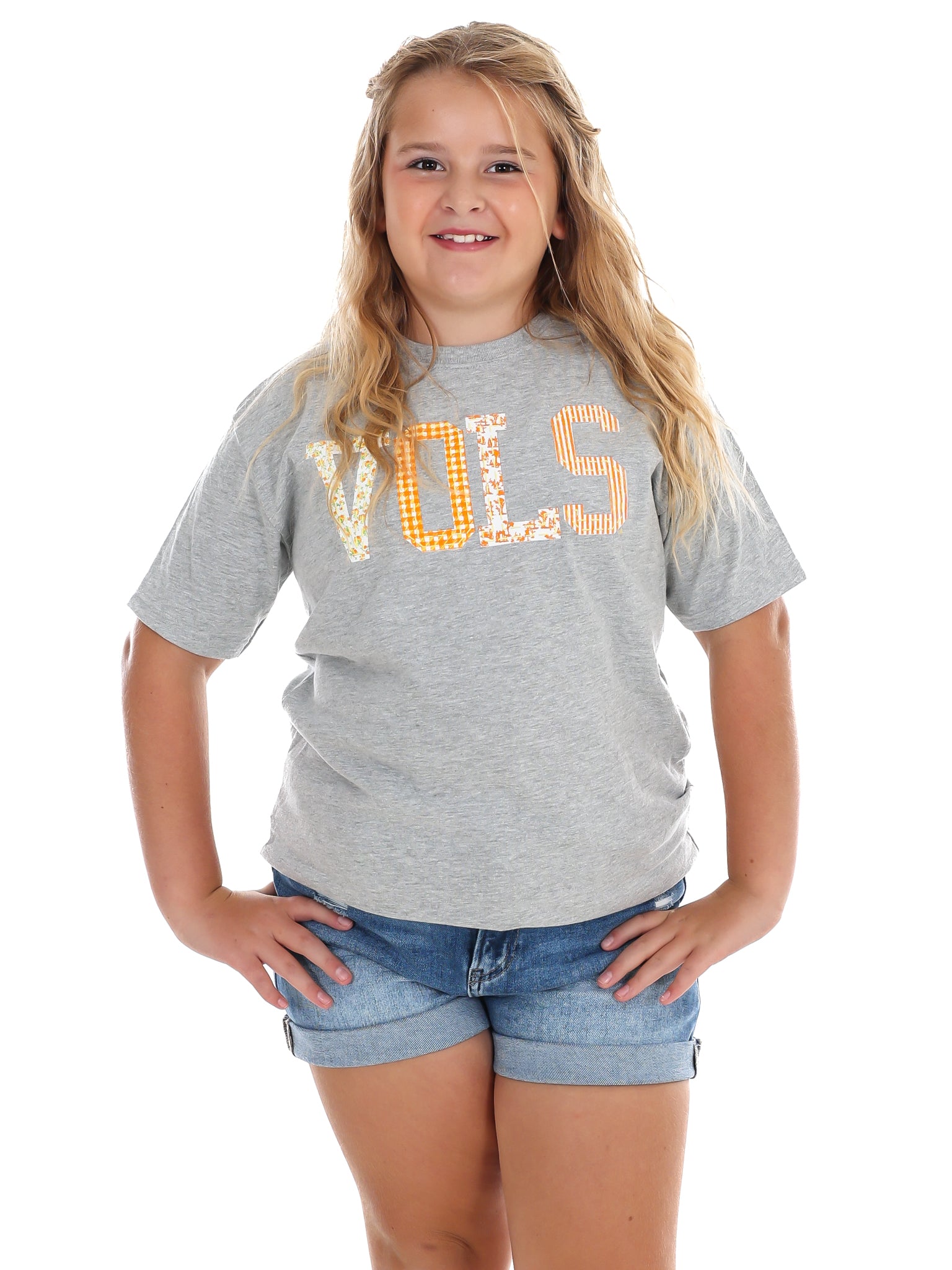 Youth Vols Quilted Puff Ink Tee