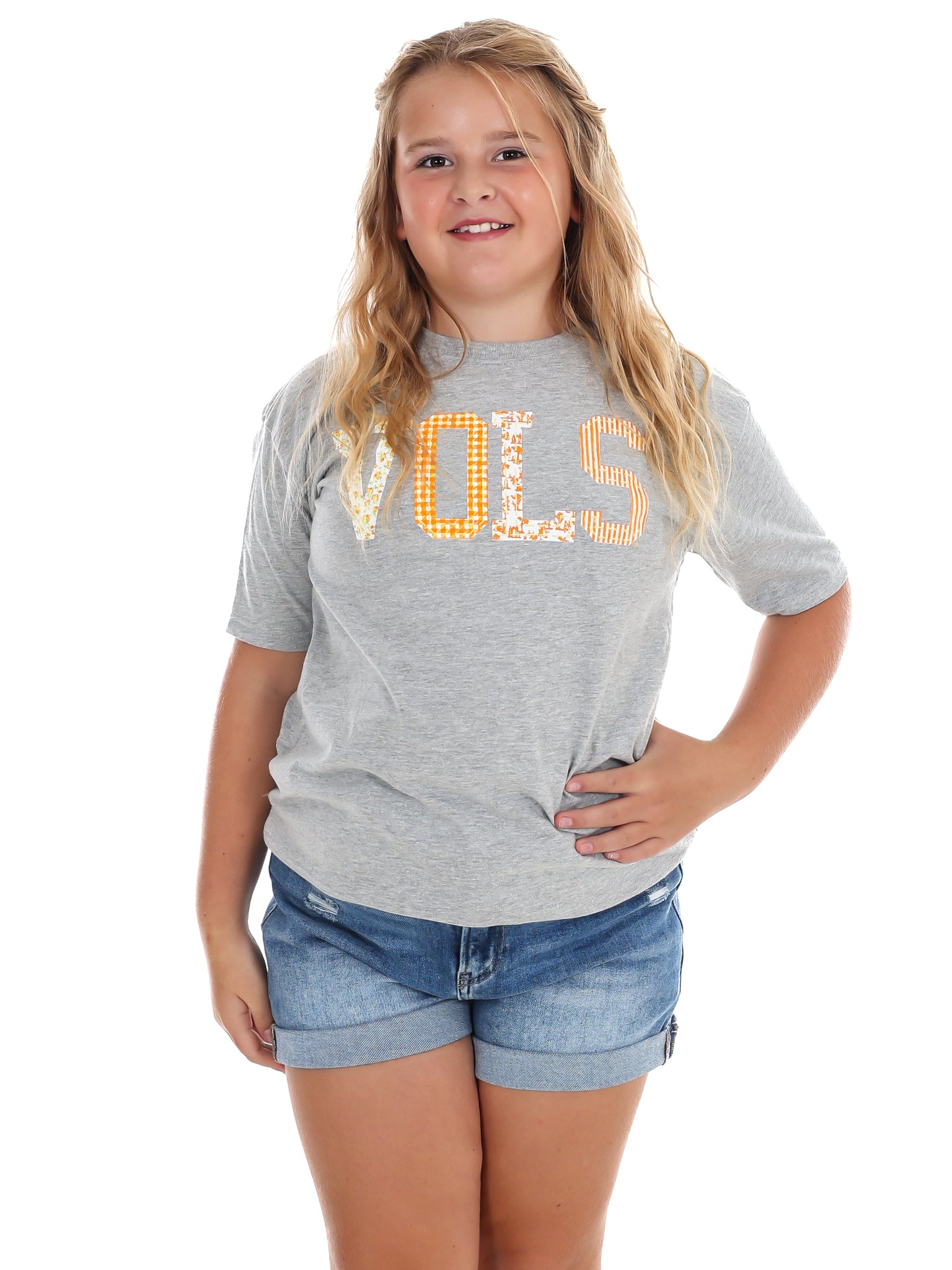 Youth Vols Quilted Puff Ink Tee