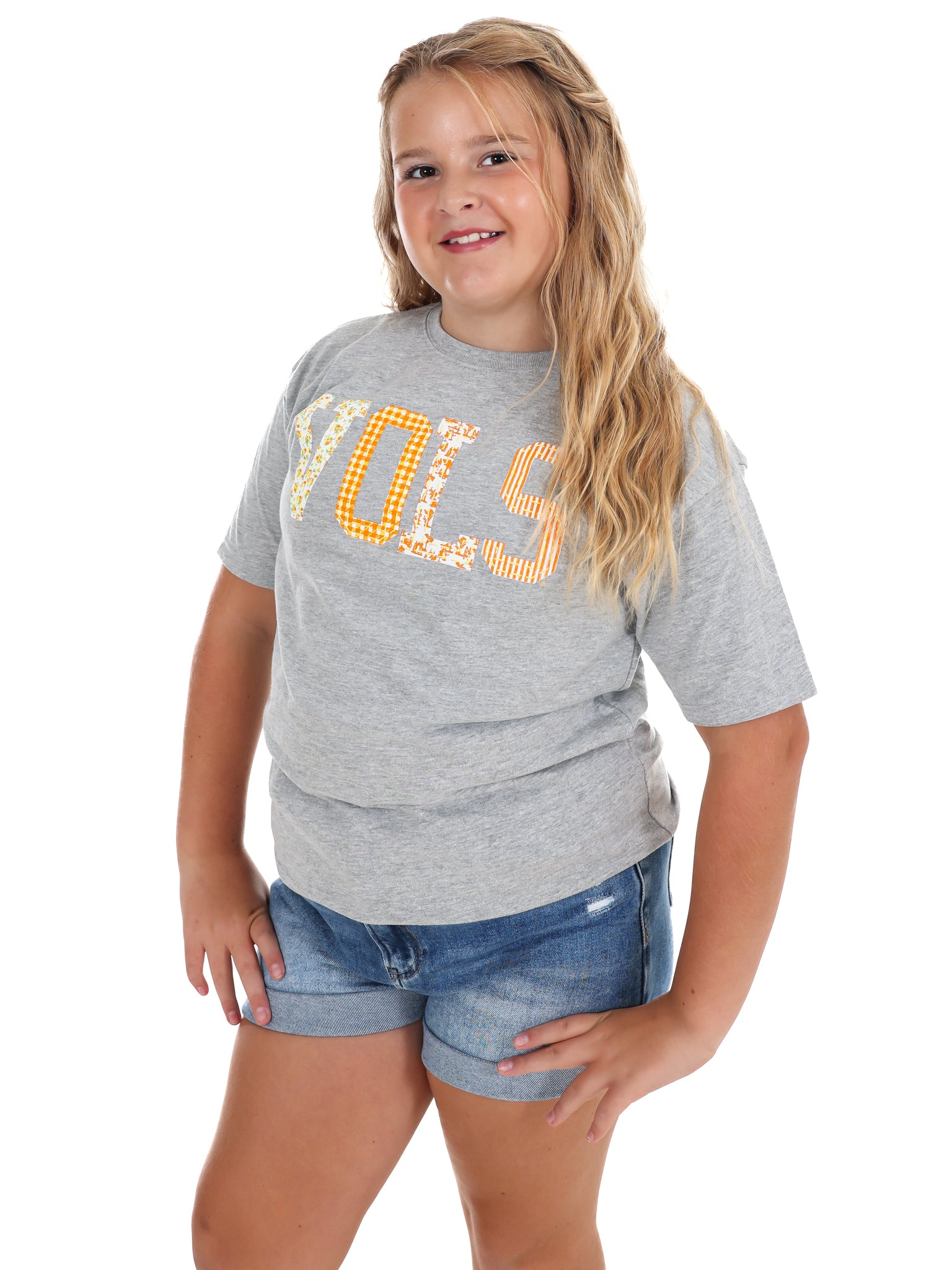 Youth Vols Quilted Puff Ink Tee