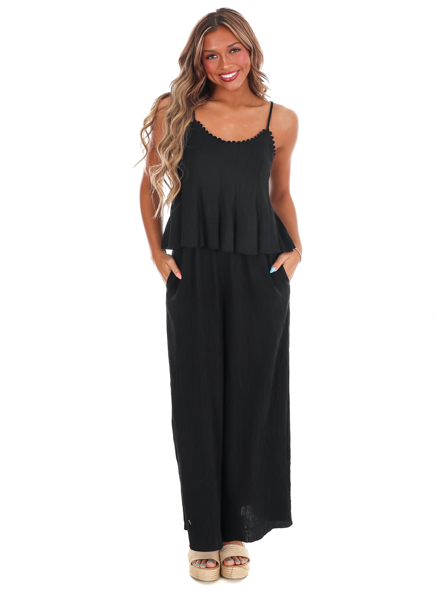 Round of Applause Wide Leg Jumpsuit