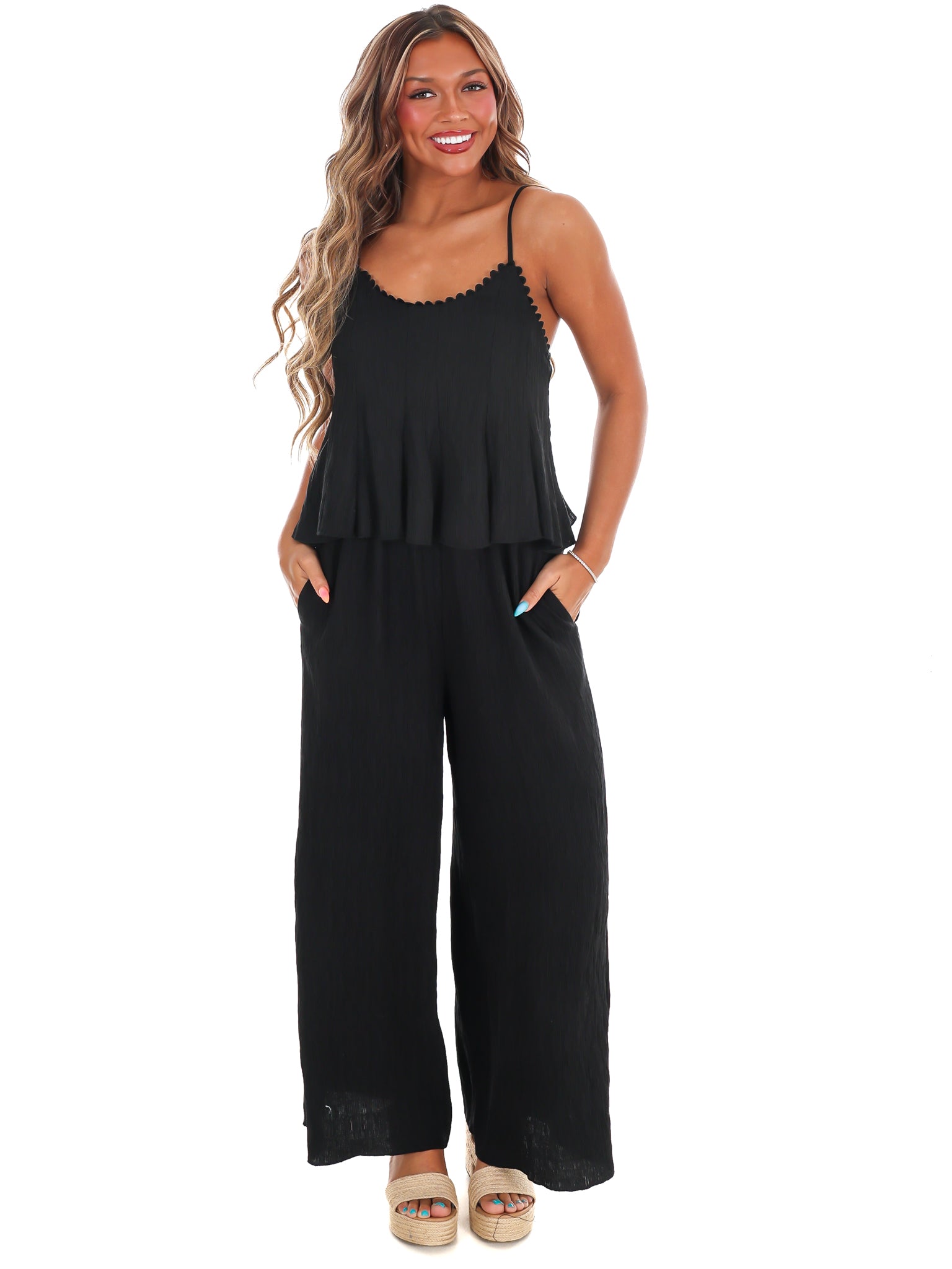 Round of Applause Wide Leg Jumpsuit