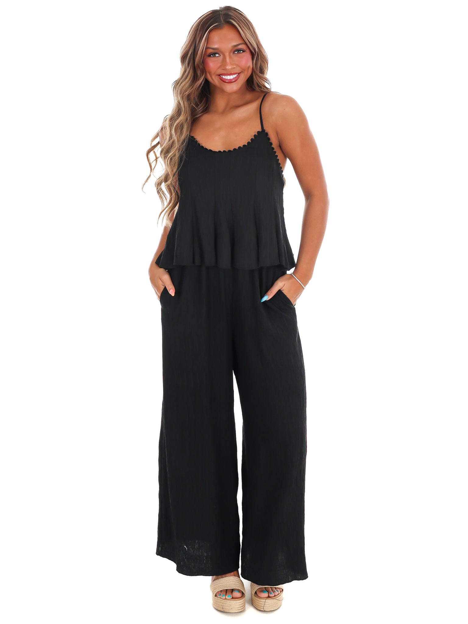 Round of Applause Wide Leg Jumpsuit