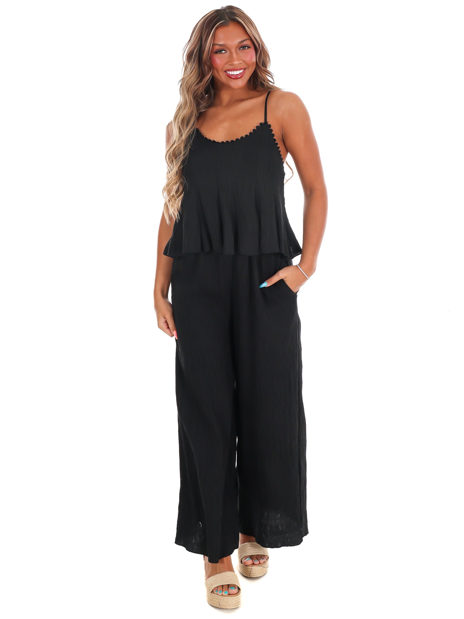 Round of Applause Wide Leg Jumpsuit
