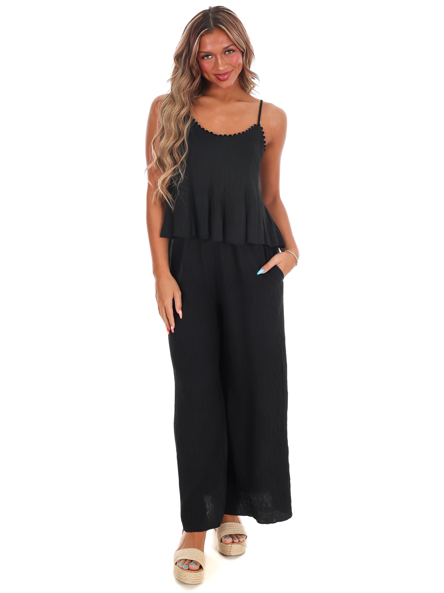 Round of Applause Wide Leg Jumpsuit