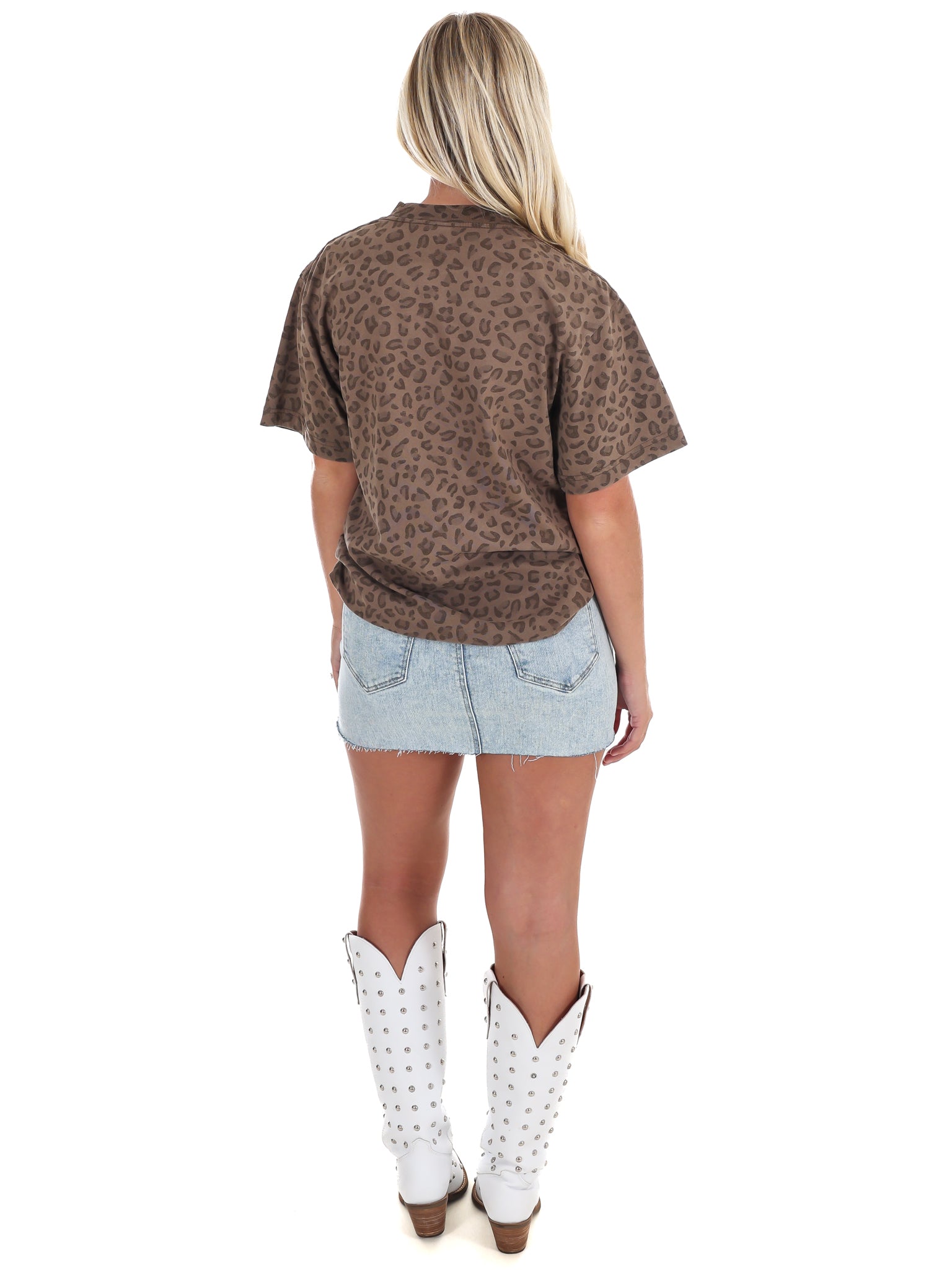 Leopard Rhinestone Knoxville, TN Tee