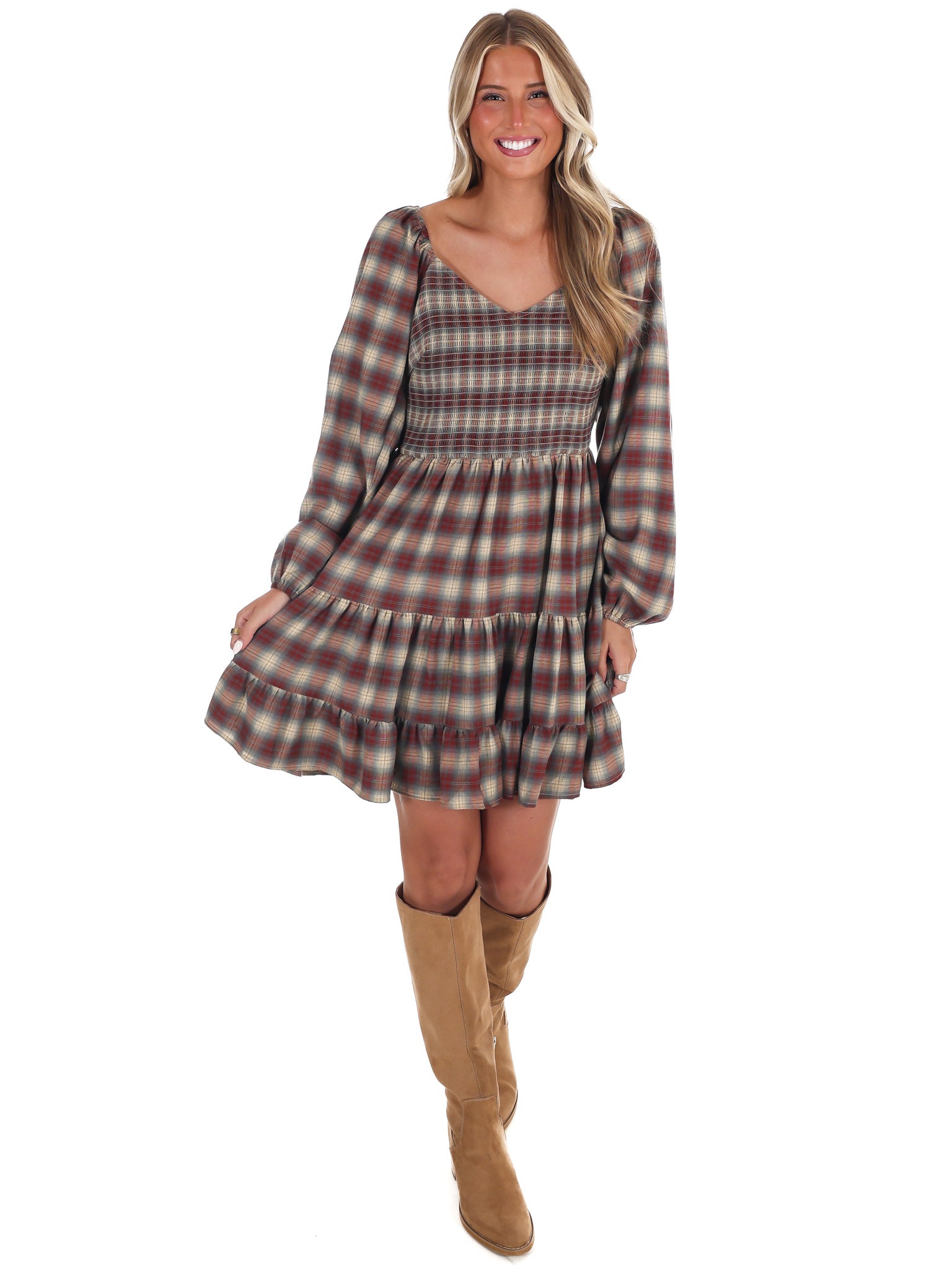 Fall's Favorite Plaid Dress