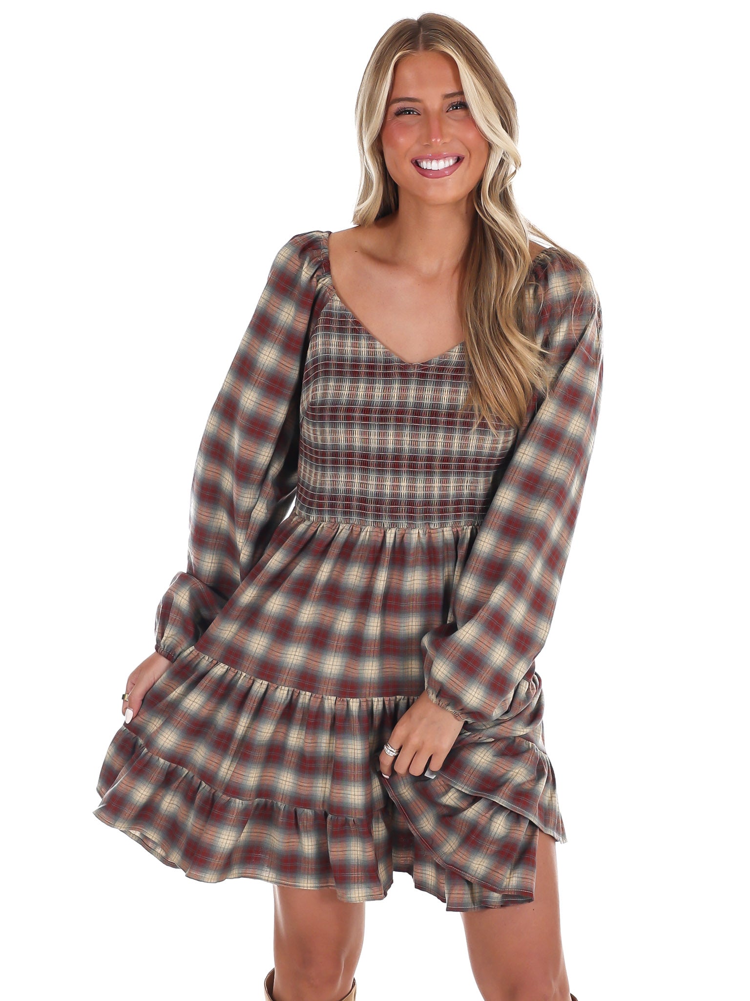Fall's Favorite Plaid Dress