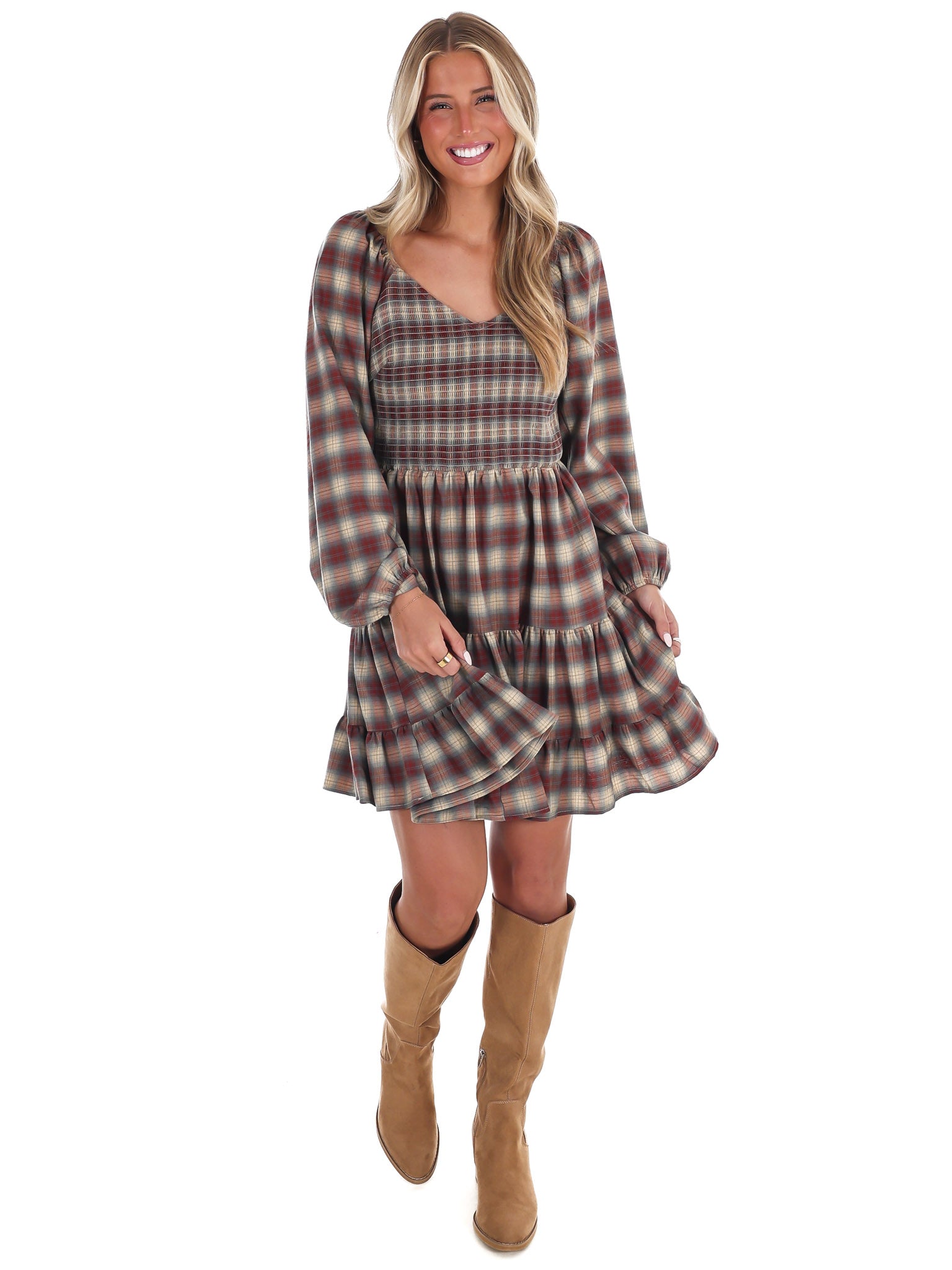 Fall's Favorite Plaid Dress