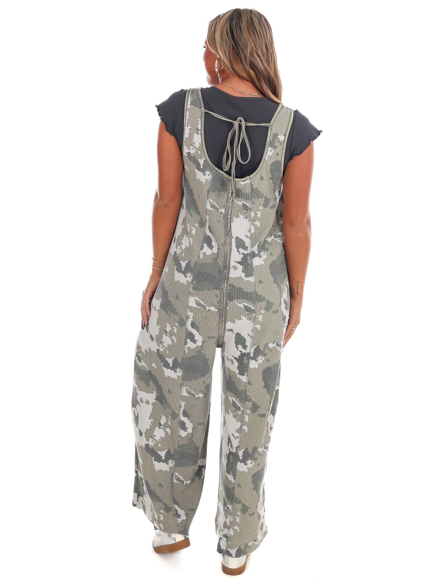 Hidden Comfort Camo Washed Jumpsuit