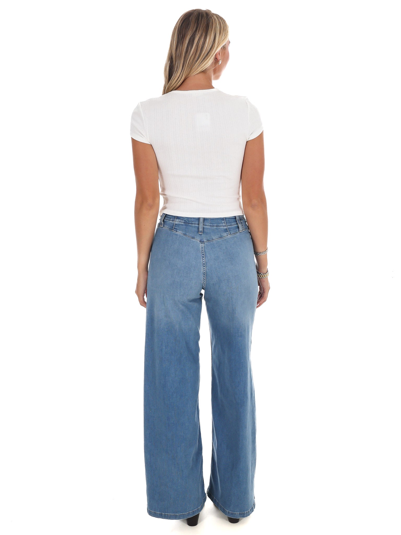 Free People Wait A Minute Baby Tee