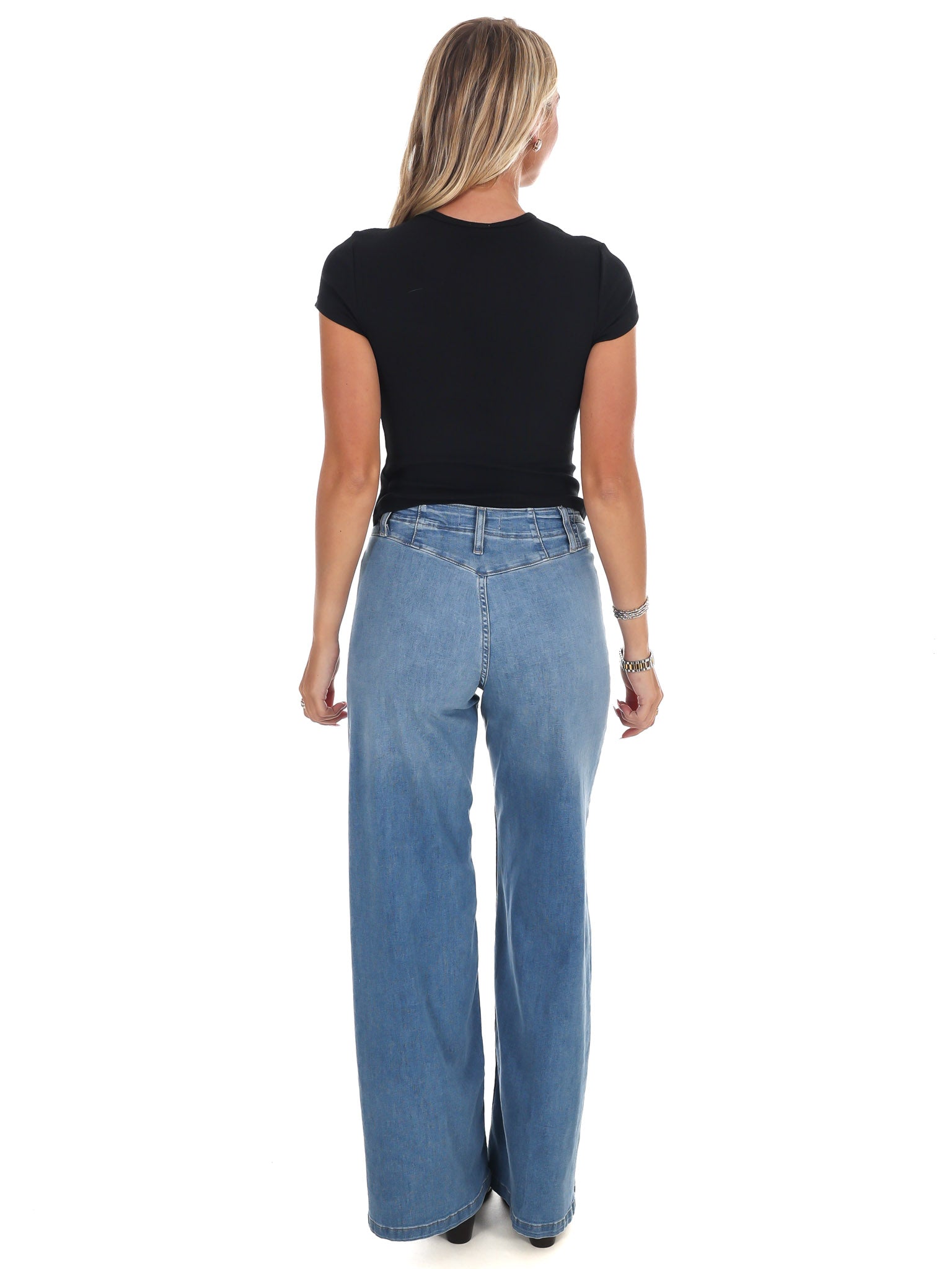 Free People Wait A Minute Baby Tee