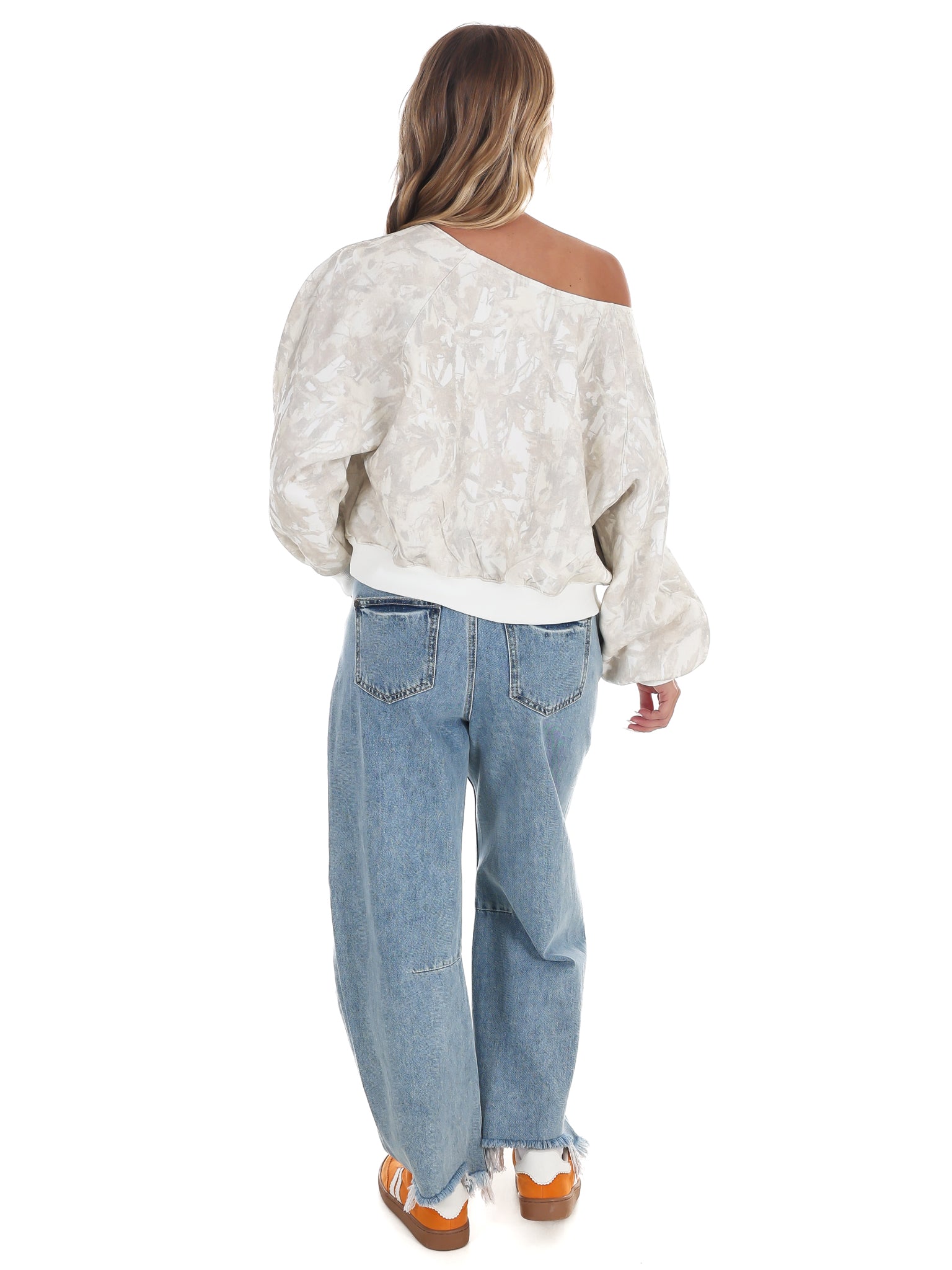 TENN One Shoulder Camo Sweatshirt