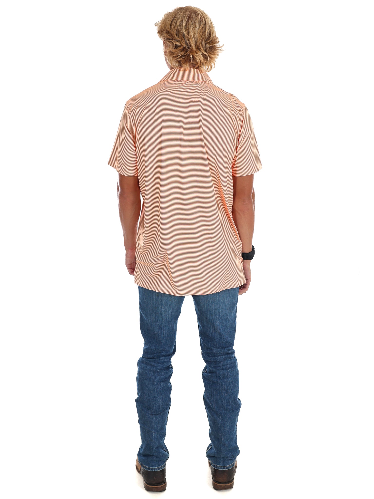 Men's Stripe Hound Dog Polo