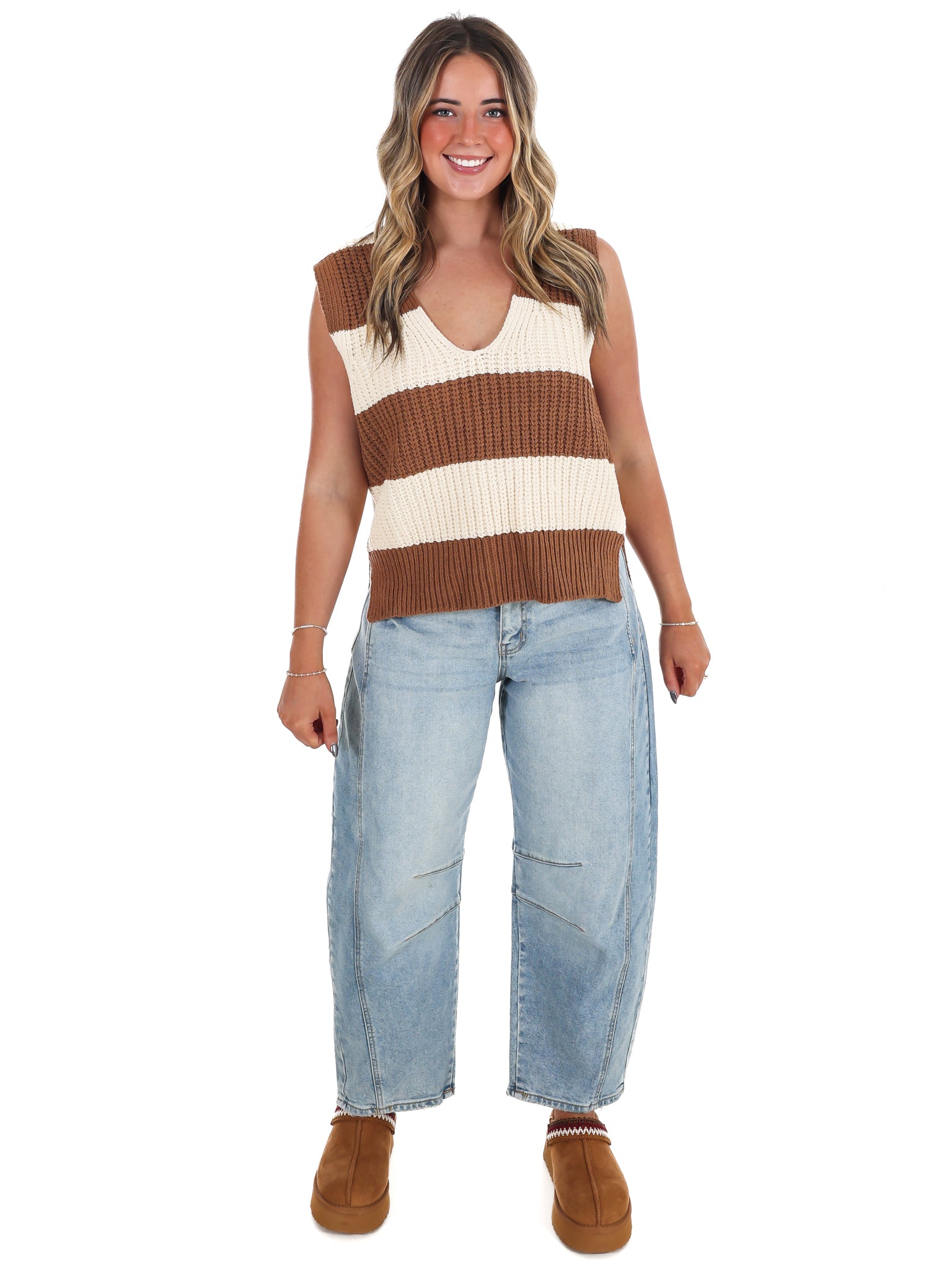 Bold Lines Stripe Sweater Vest