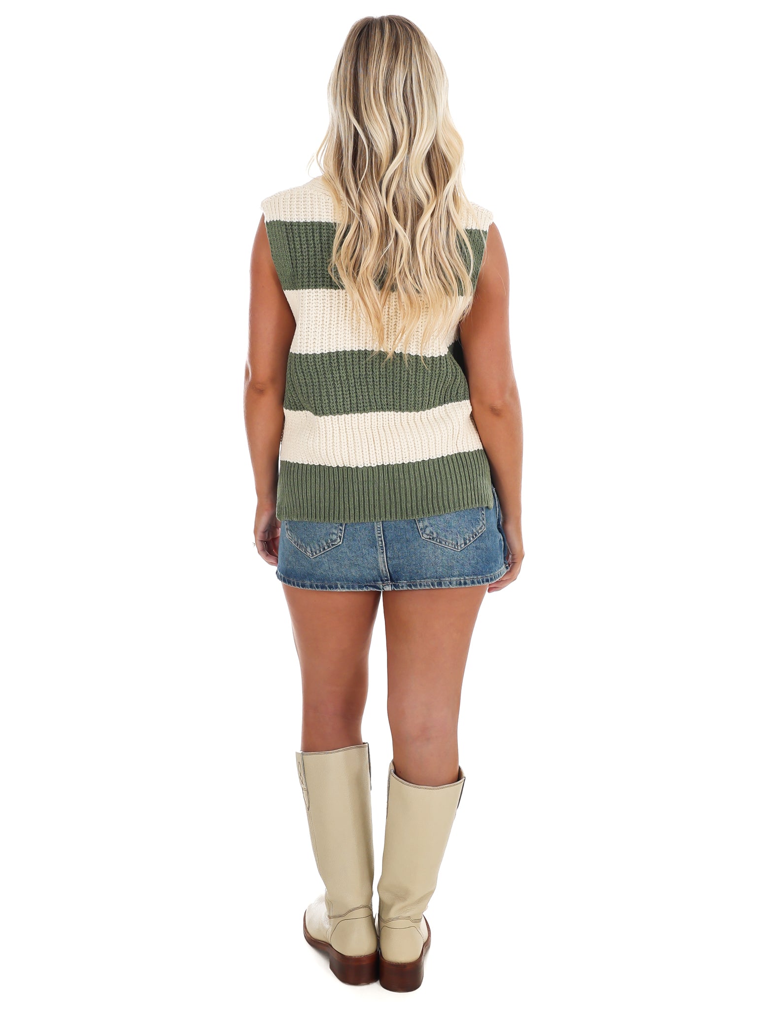 Bold Lines Stripe Sweater Vest