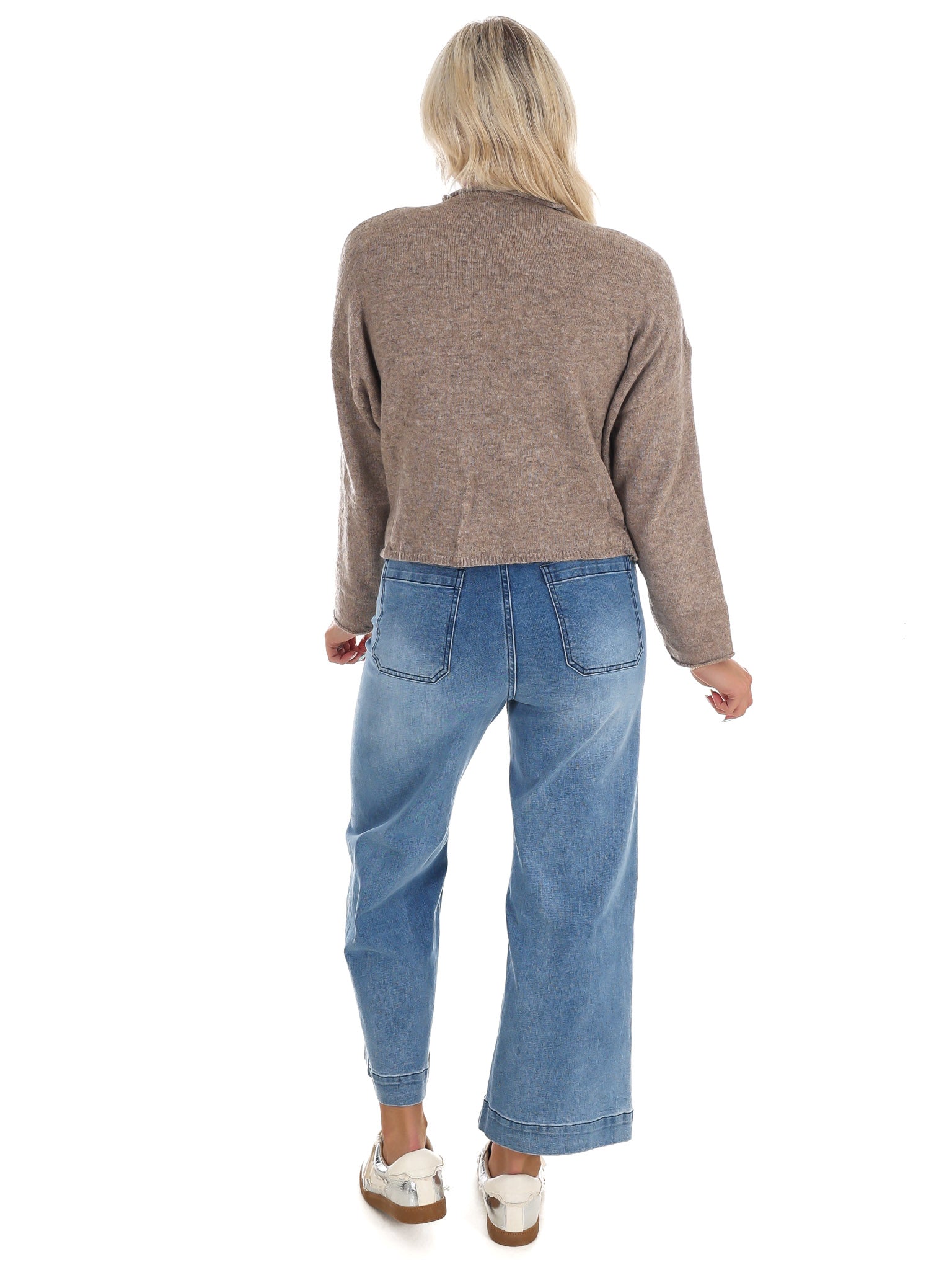 Softly Woven Lace Trim Cardigan