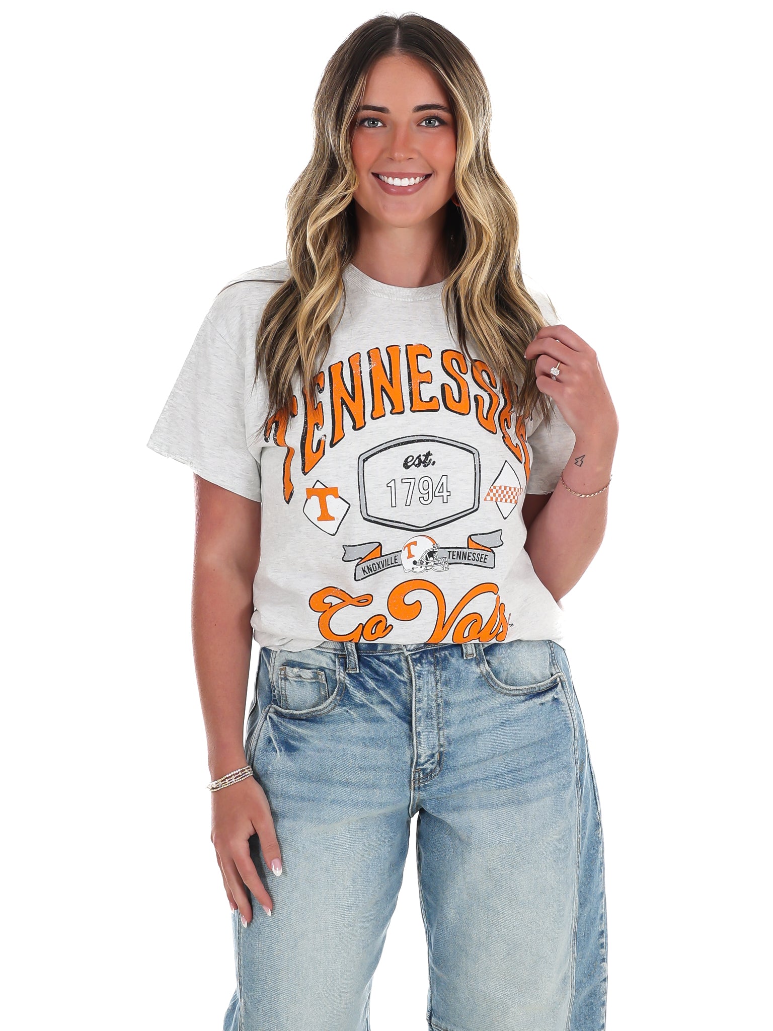 Tennessee Vols Patches 25 Thrifted Tee