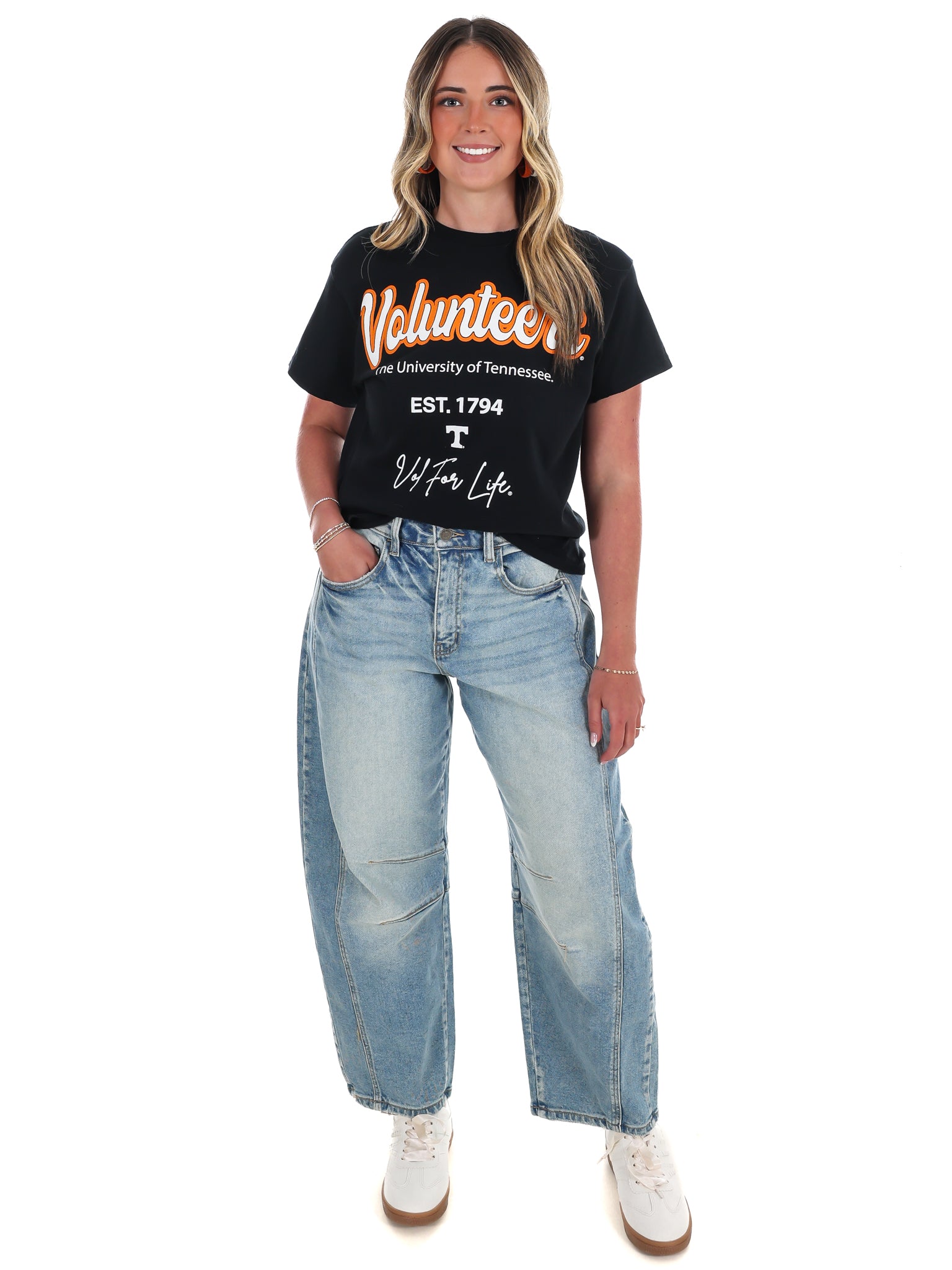 Tennessee Vols Letterman Thrifted Tee