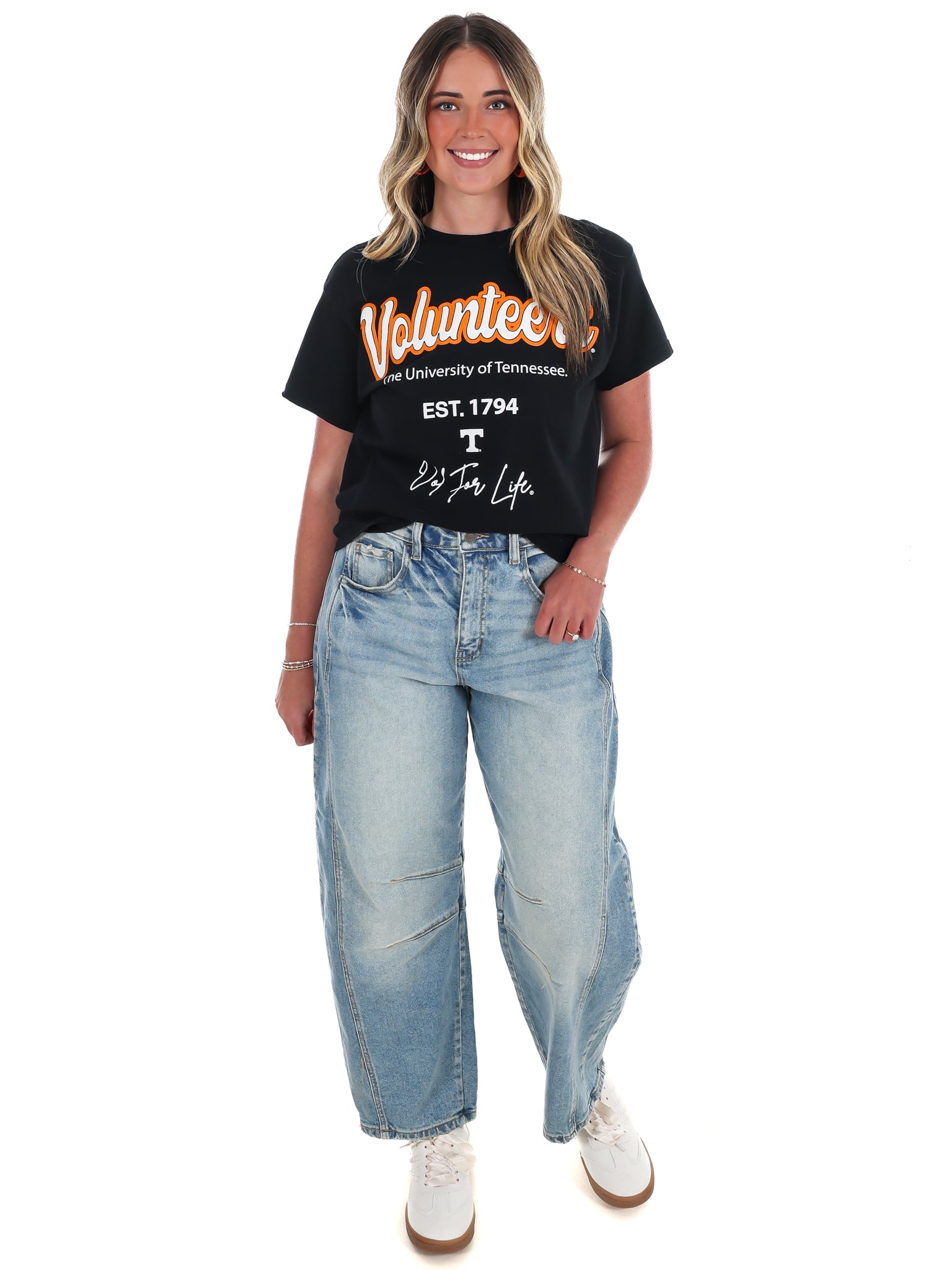 Tennessee Vols Letterman Thrifted Tee