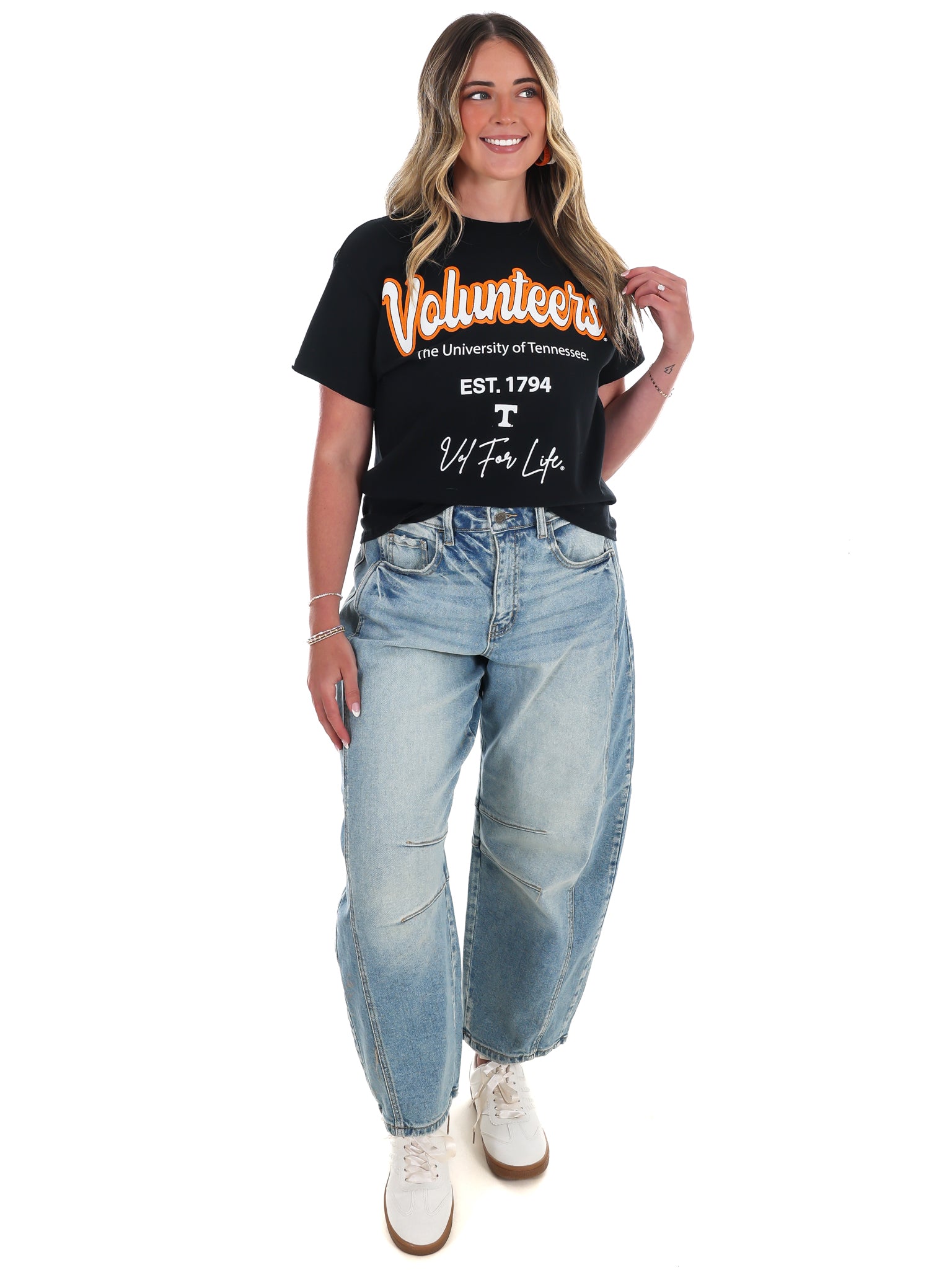 Tennessee Vols Letterman Thrifted Tee