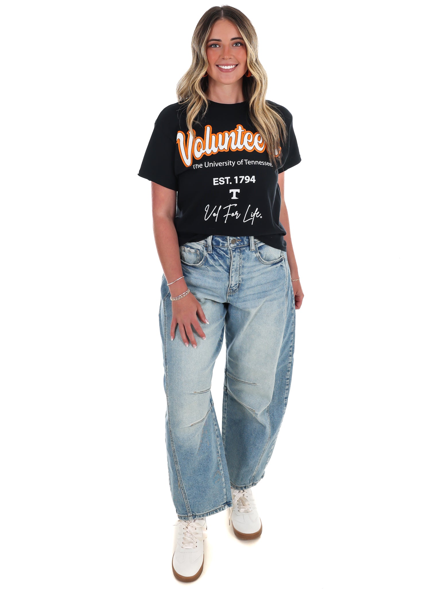 Tennessee Vols Letterman Thrifted Tee