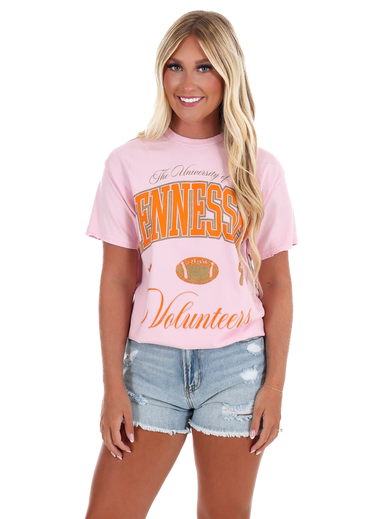 Tennessee Vols Wave Arch Thrifted Tee