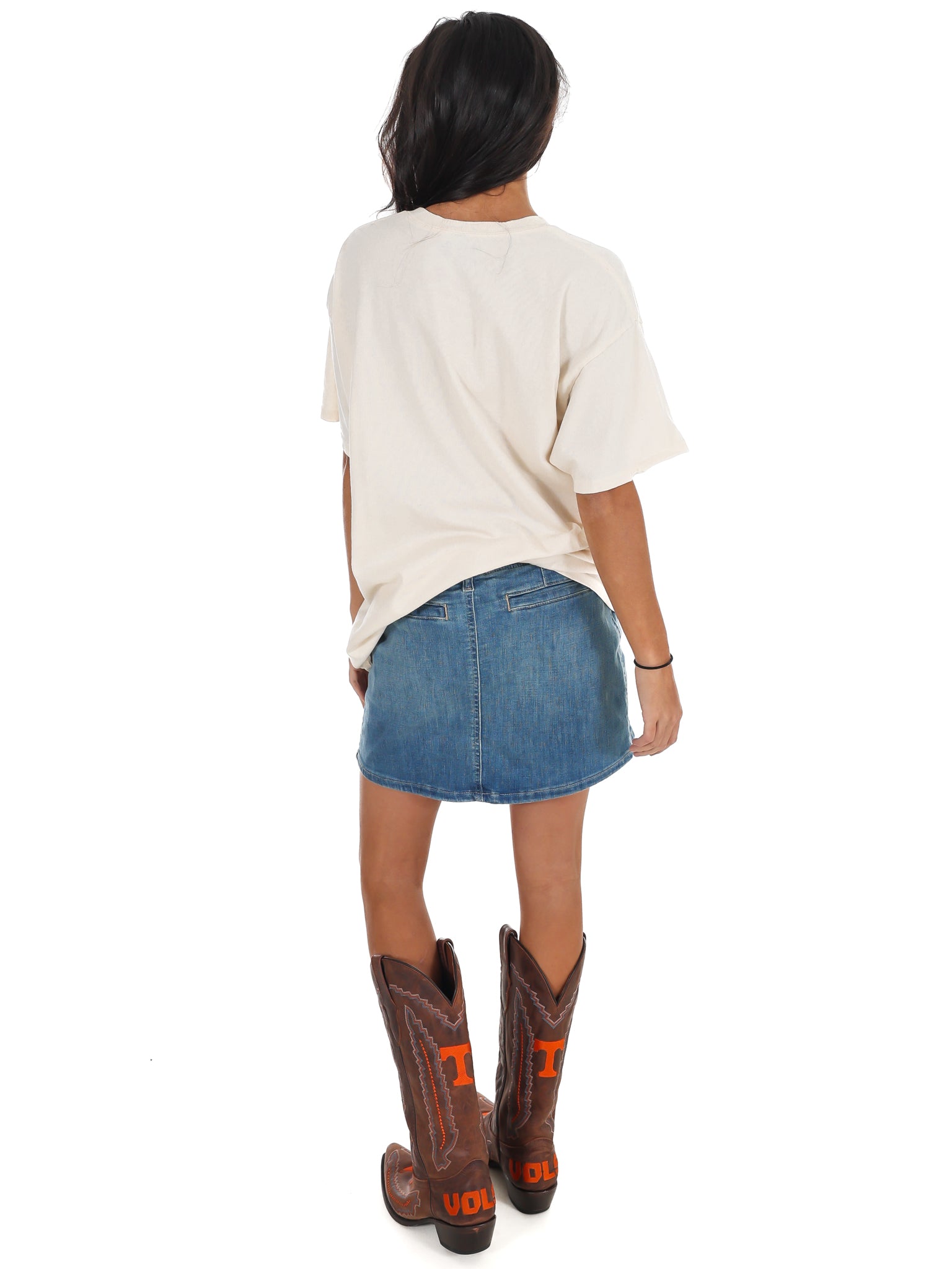 Tennessee Vols Courtside Basketball Thrifted Tee