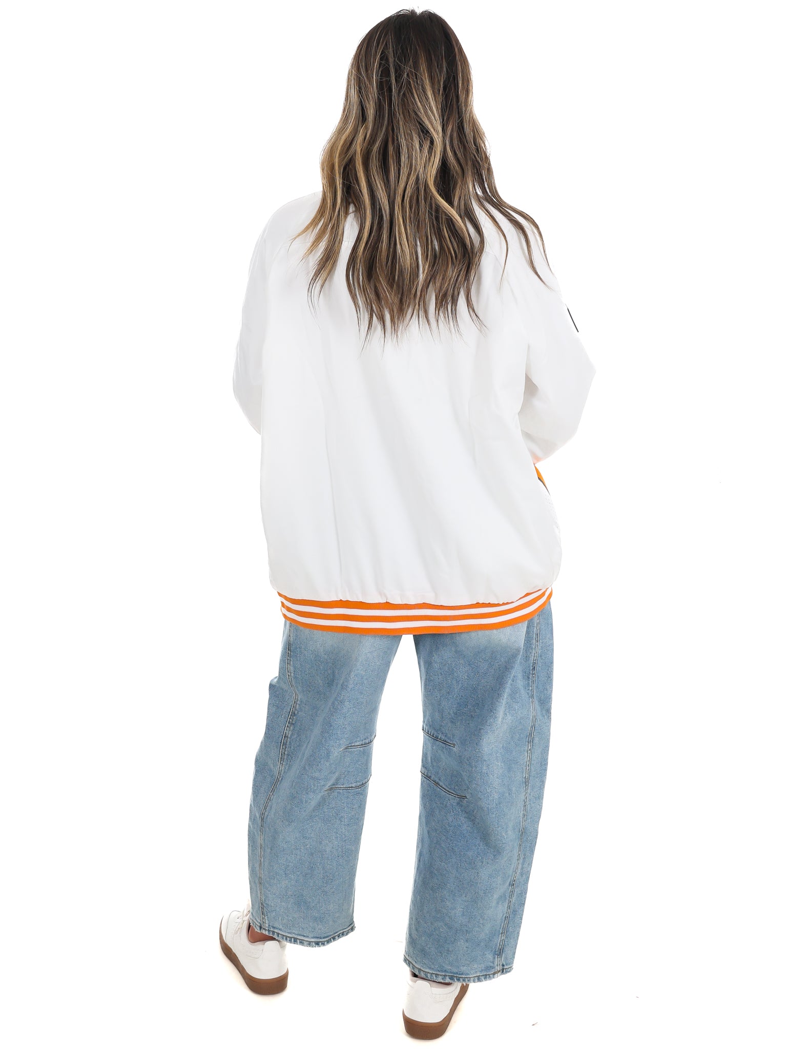 Tennessee Volunteers Mixed Media Throwback Varsity Bomber Jacket