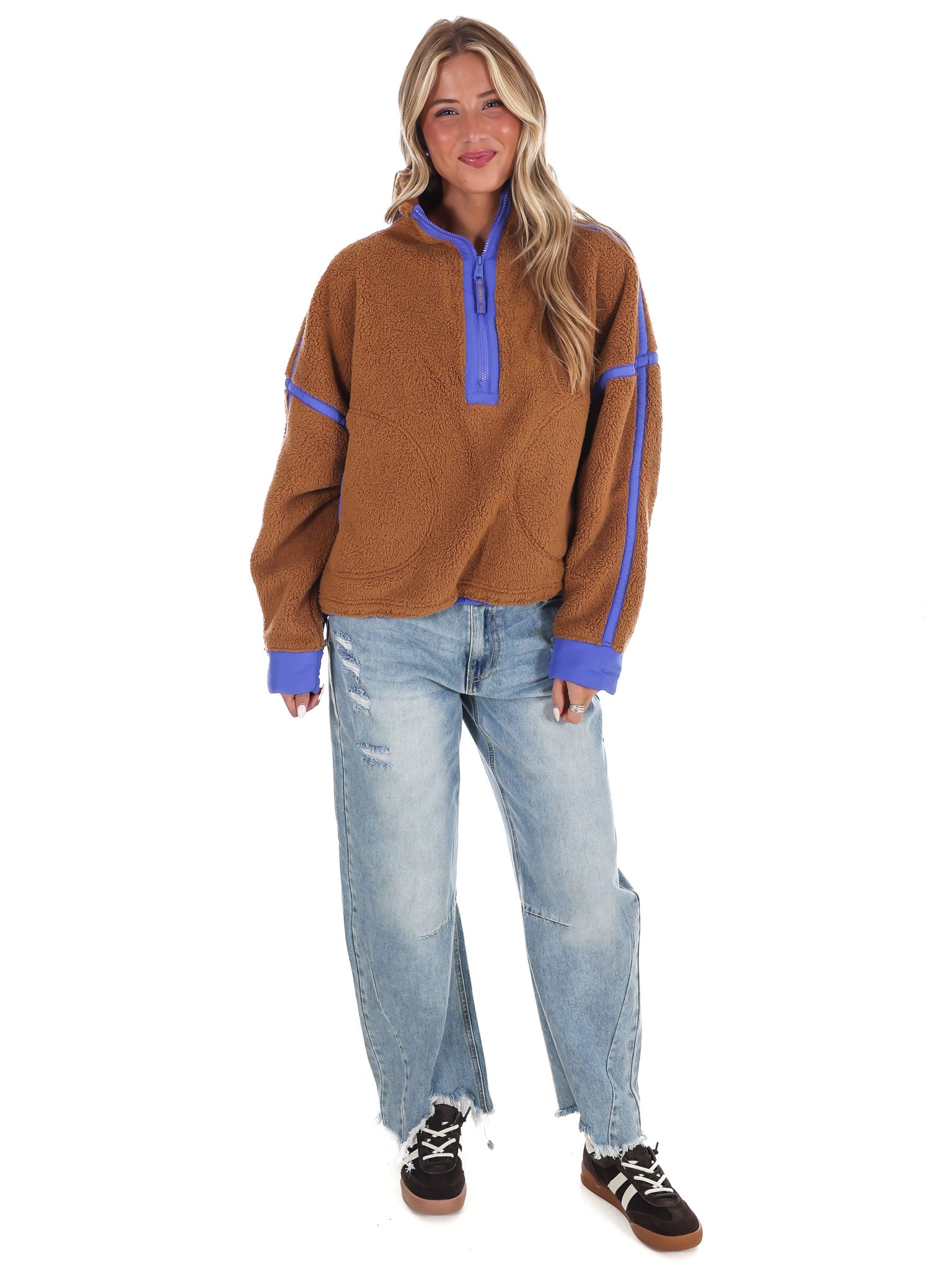 Free People Mountain High 1/2 Zip Pullover