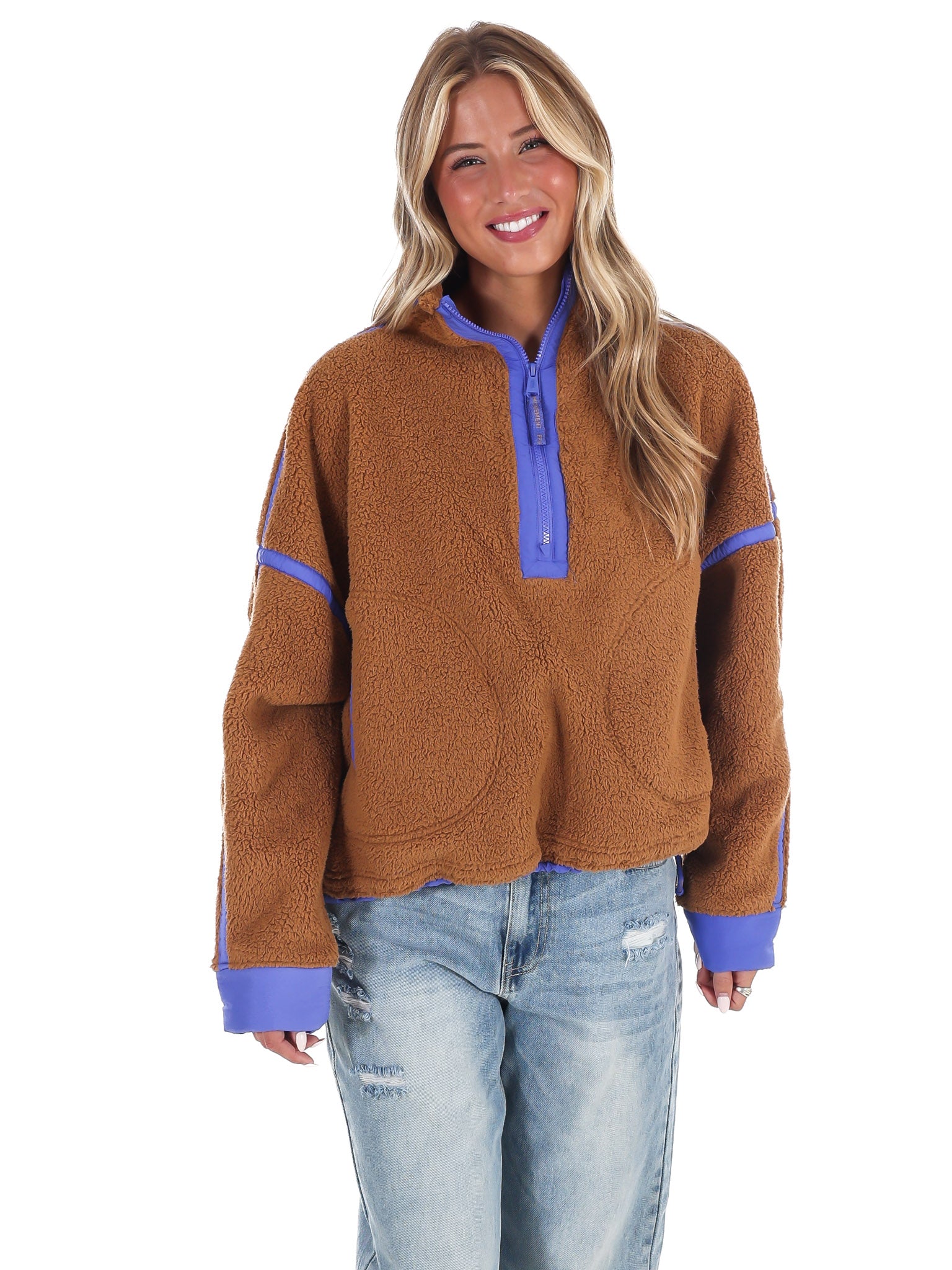 Free People Mountain High 1/2 Zip Pullover