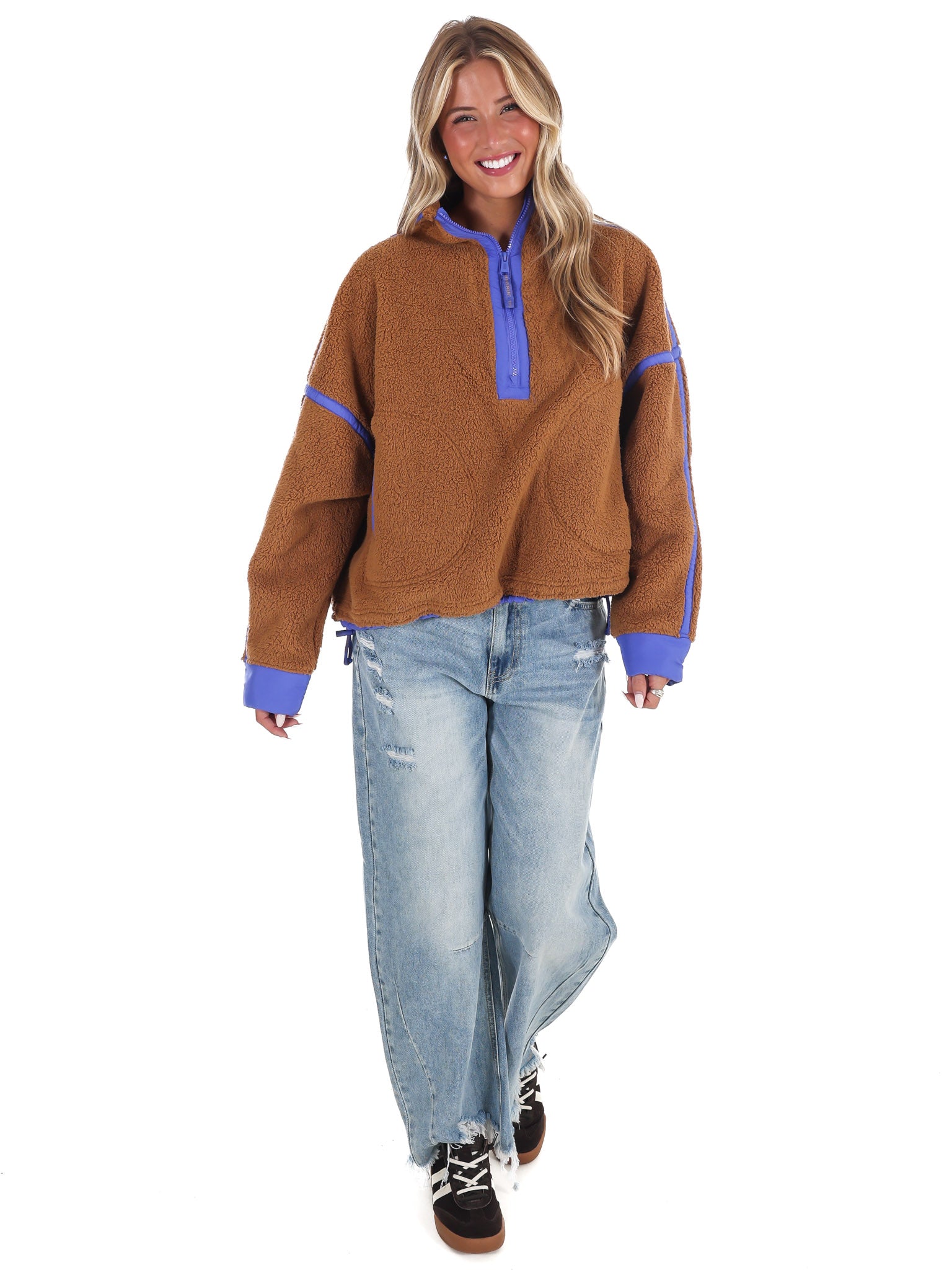 Free People Mountain High 1/2 Zip Pullover