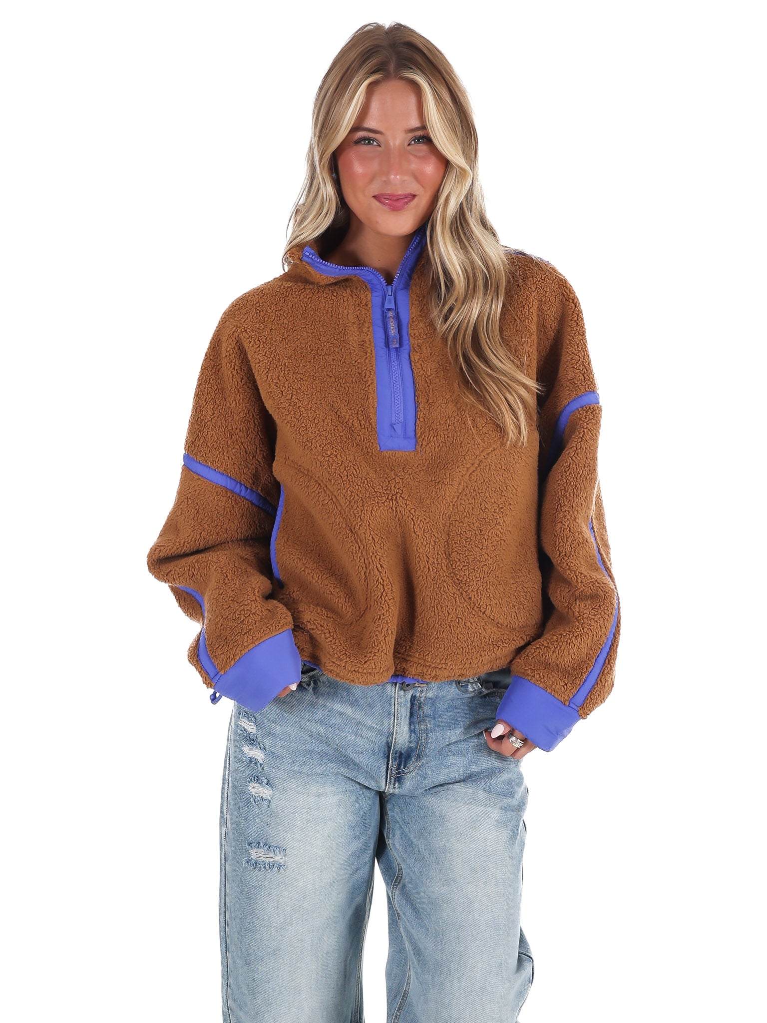 Free People Mountain High 1/2 Zip Pullover