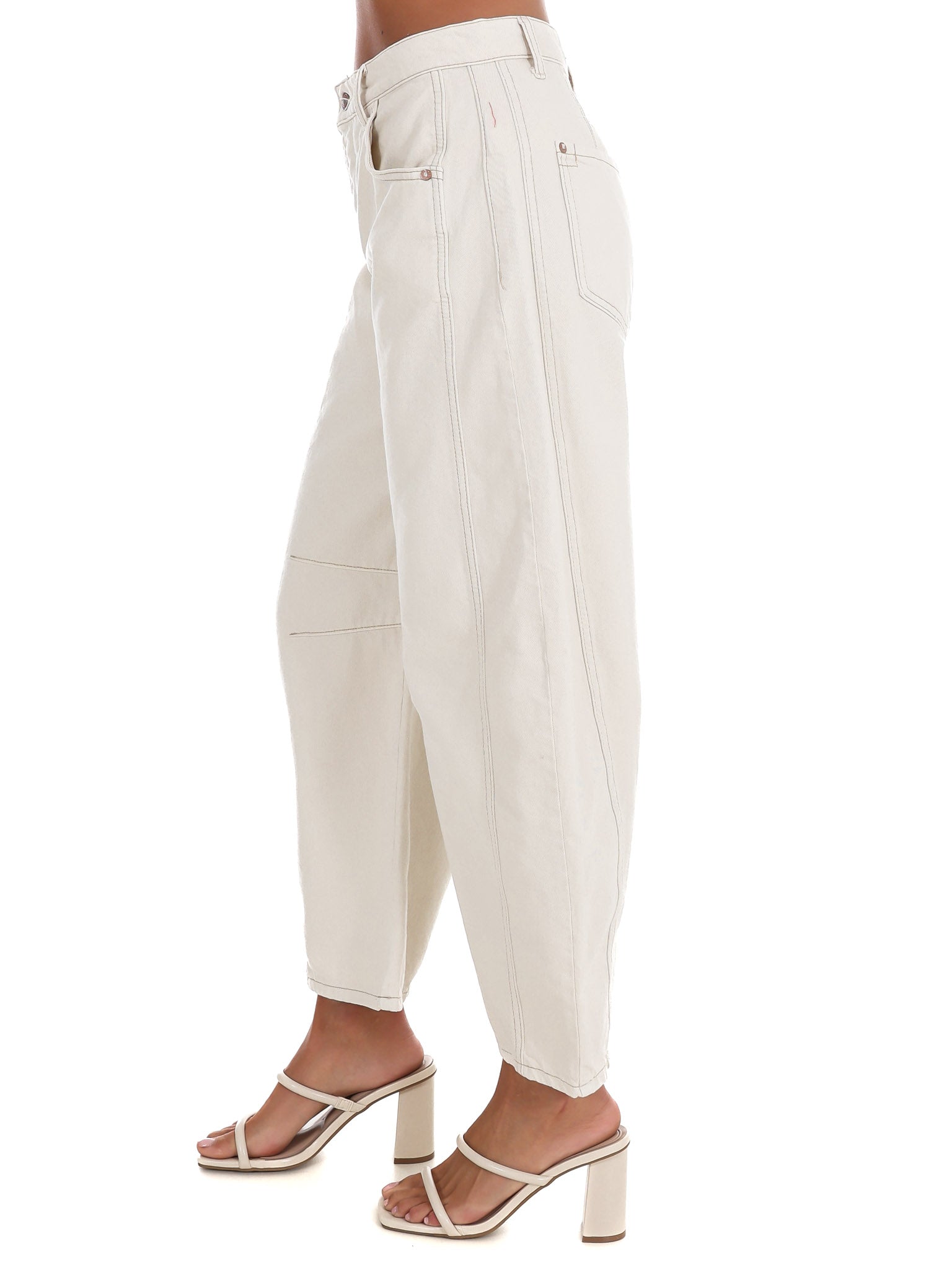 Free People Good Luck Mid Rise Barrel Jeans