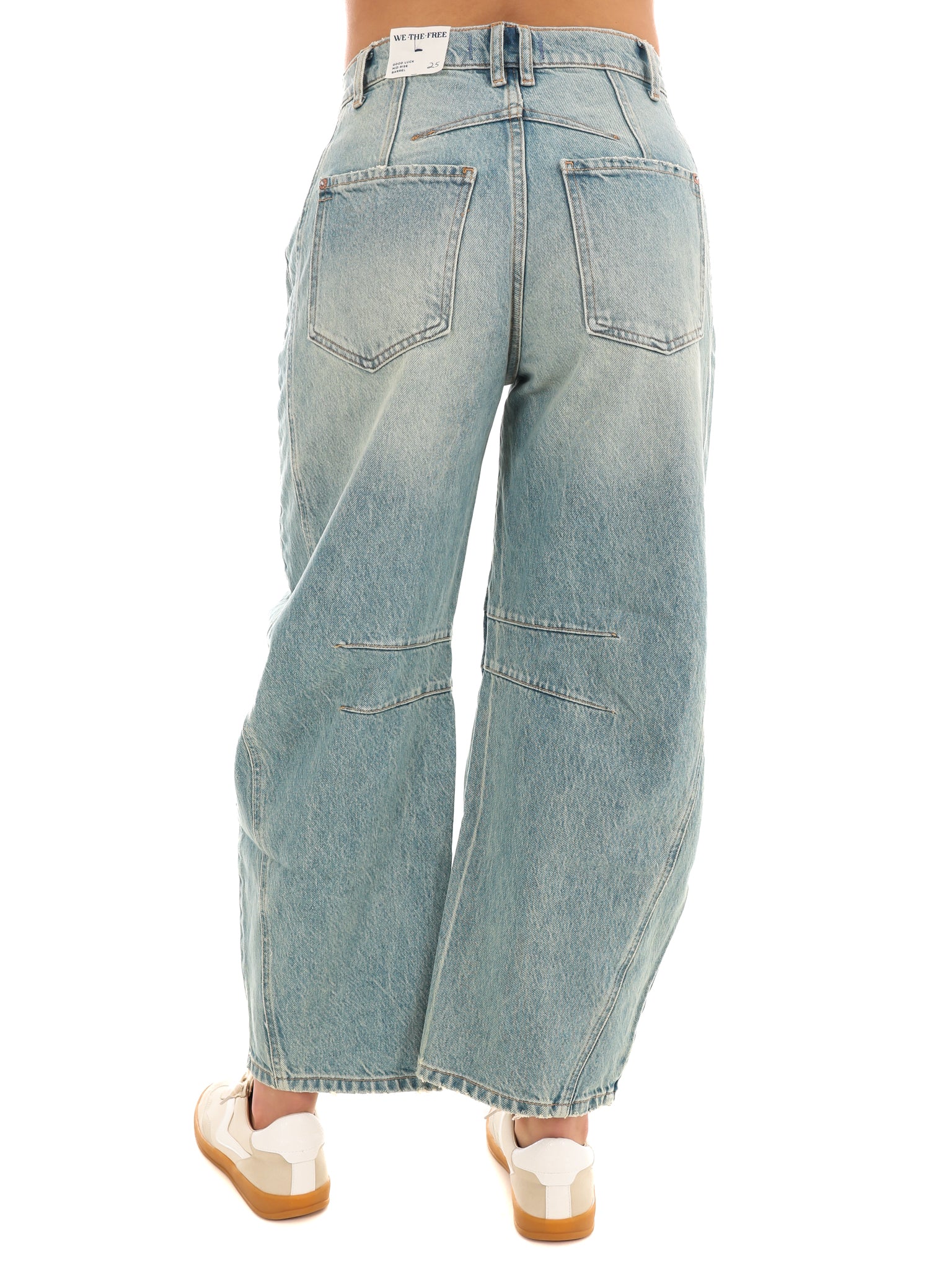 Free People Good Luck Mid Rise Barrel Jeans