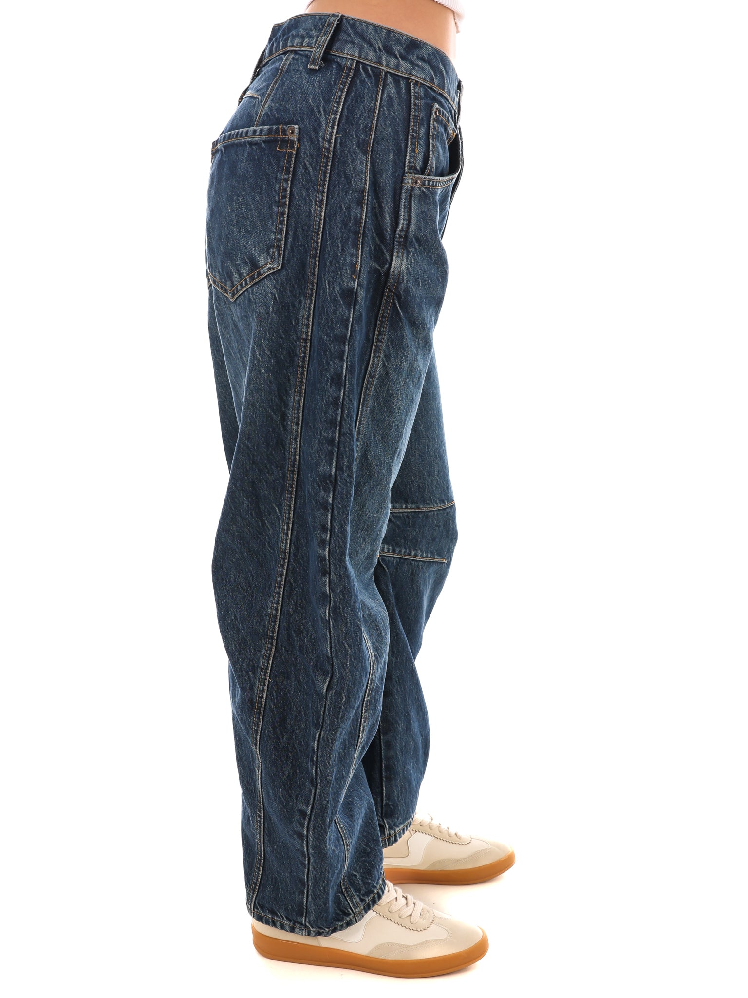 Free People Good Luck Mid Rise Barrel Jeans