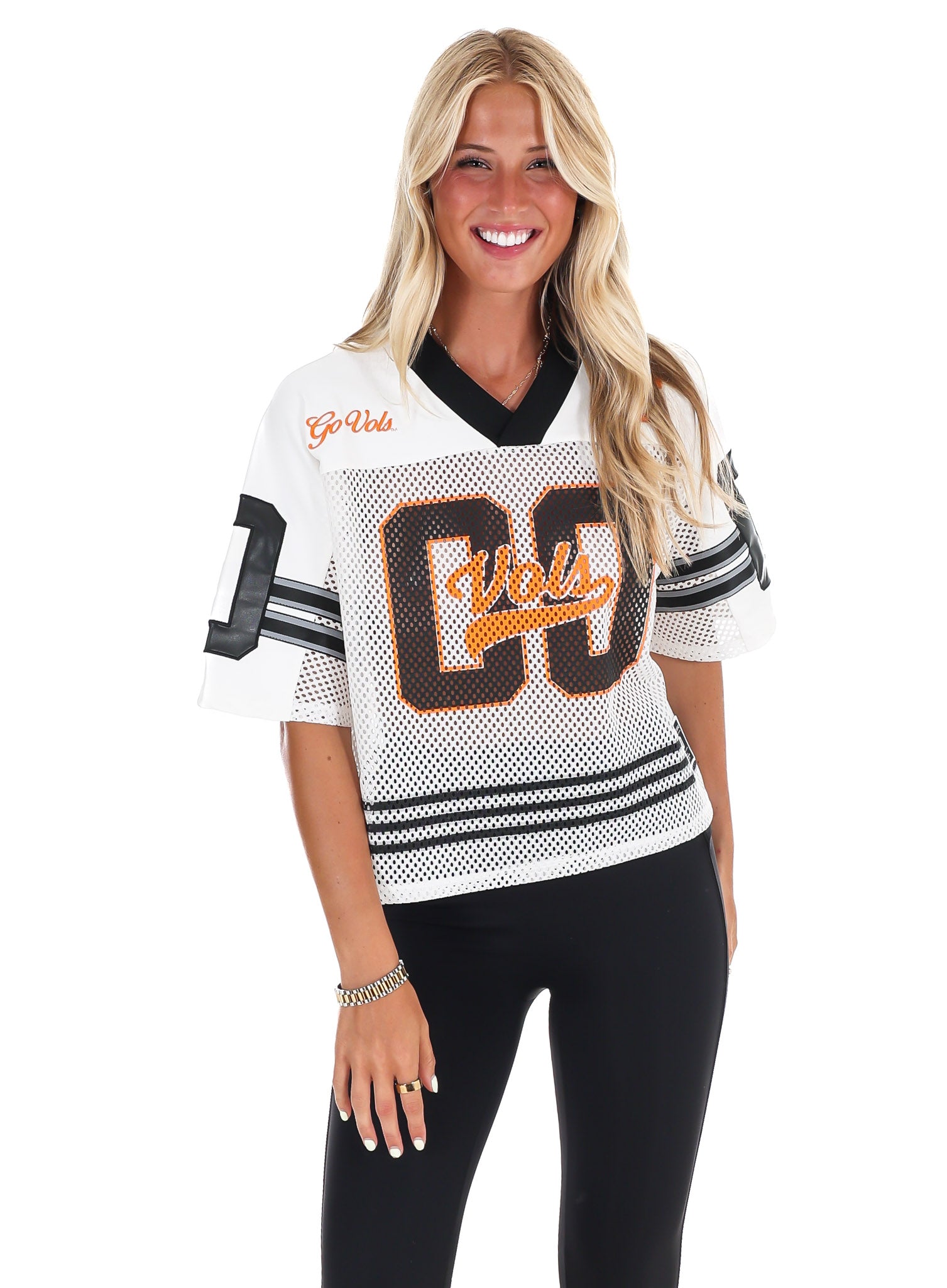 Tennessee Volunteers Midi-Crop Sport Mesh Jersey Top